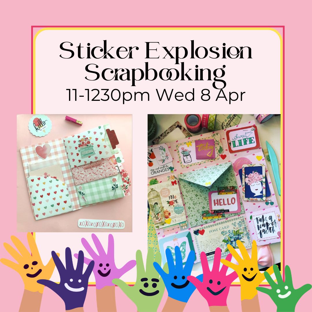 Sticker Explosion Scrapbooking