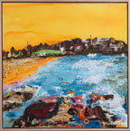 Maree McCrum’s new Sydney beach series debuts at the Affordable Art Fair—vibrant mixed media works blending her Riverina roots with Bronte and La Perouse.