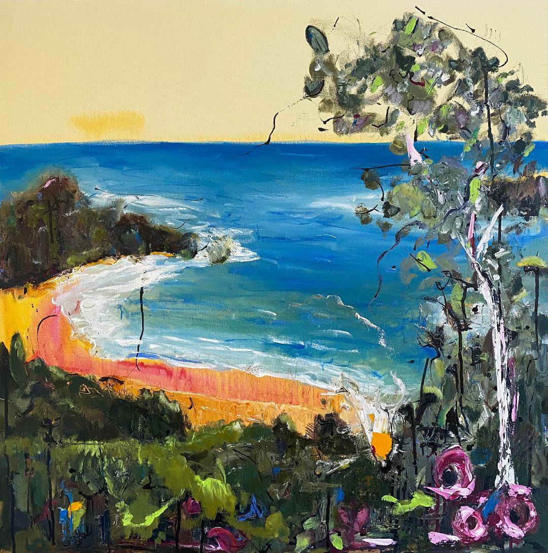 Maree McCrum’s new Sydney beach series debuts at the Affordable Art Fair—vibrant mixed media works blending her Riverina roots with Bronte and La Perouse.