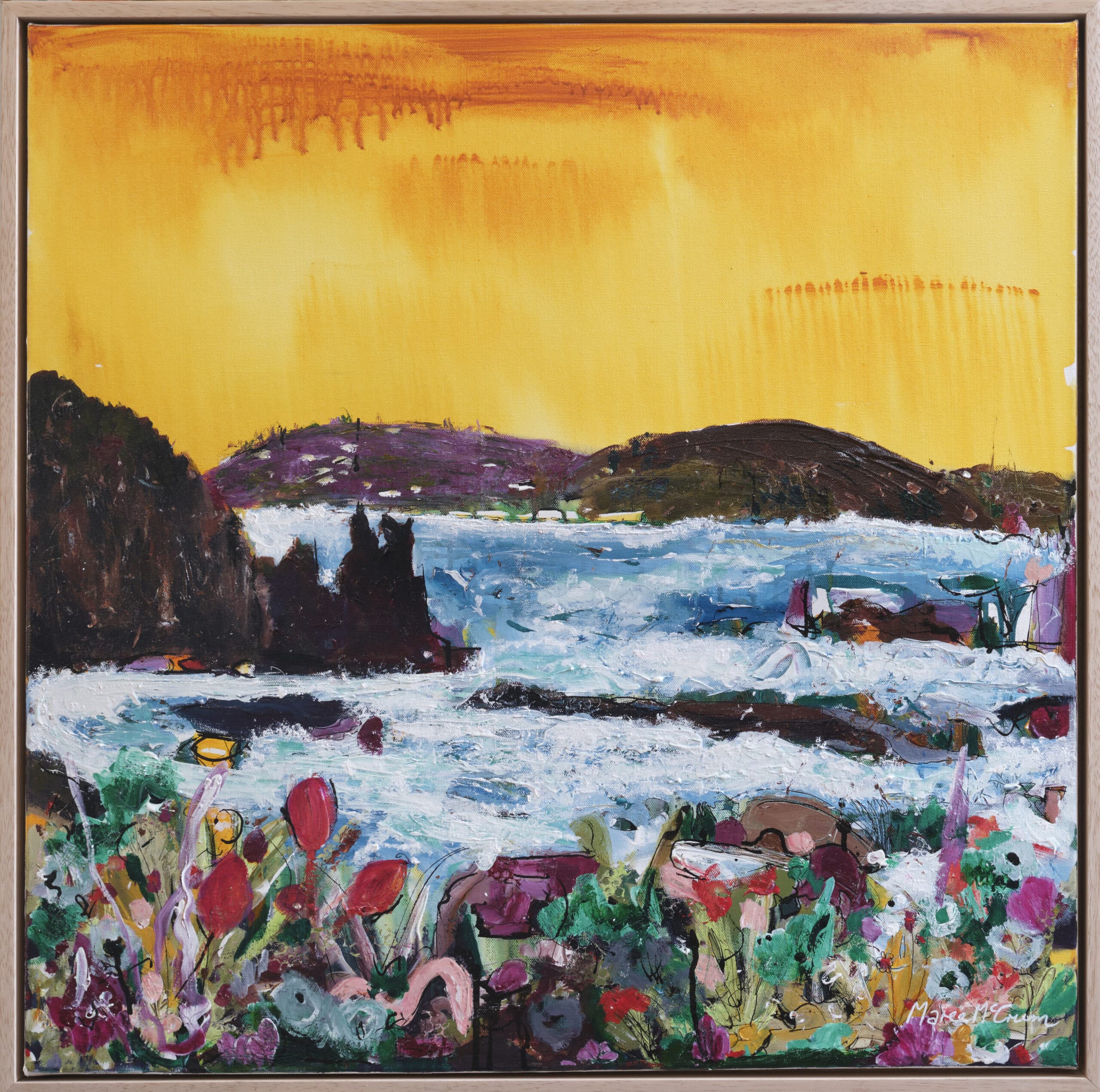 Maree McCrum’s new Sydney beach series debuts at the Affordable Art Fair—vibrant mixed media works blending her Riverina roots with Bronte and La Perouse.