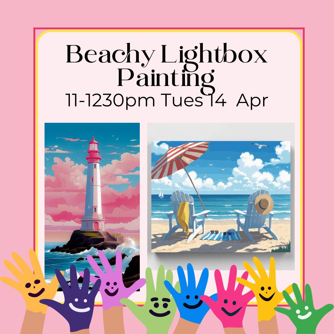 Beachy Lightbox Painting