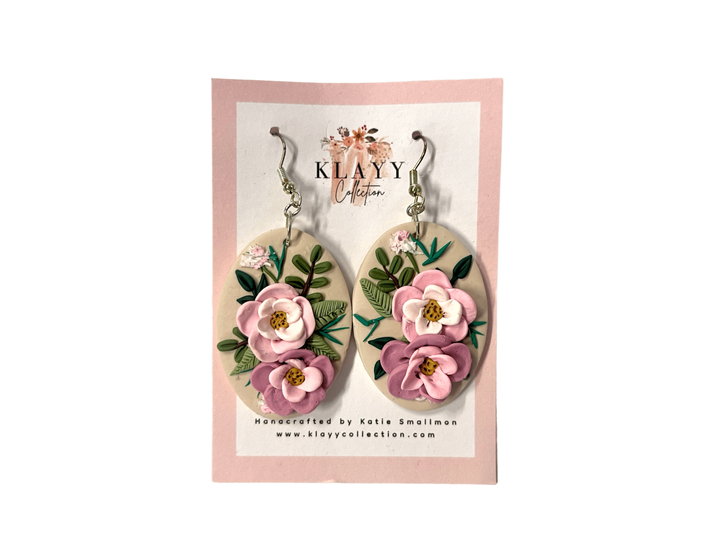 Fall in love with Wildflower Romance handmade polymer clay earrings by Klayy Collection – soft florals, lightweight design & pure feminine charm.