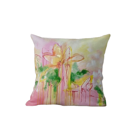Waterlillies at South Melbourne Market cushion