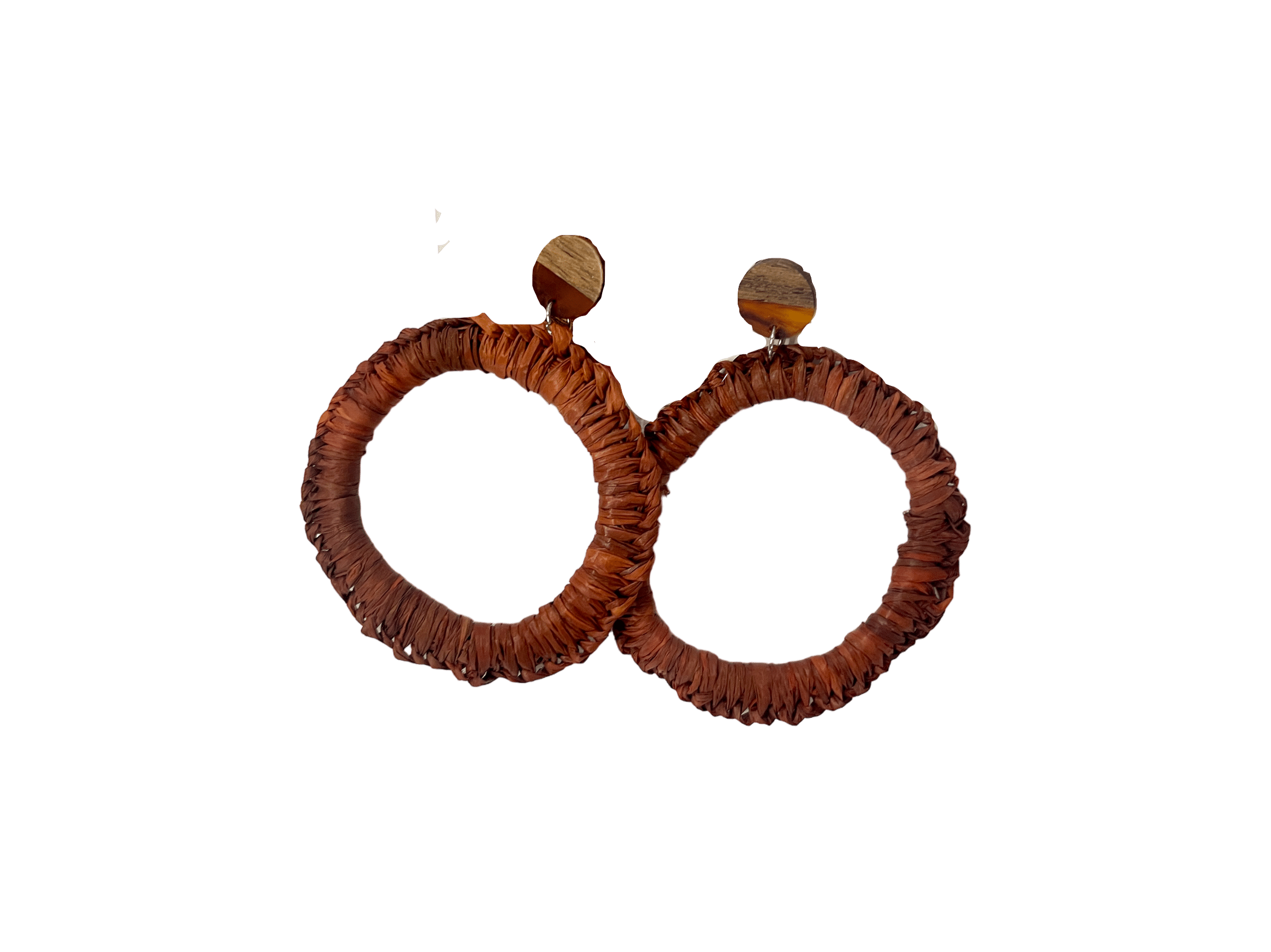 Open Circle Weave Earring