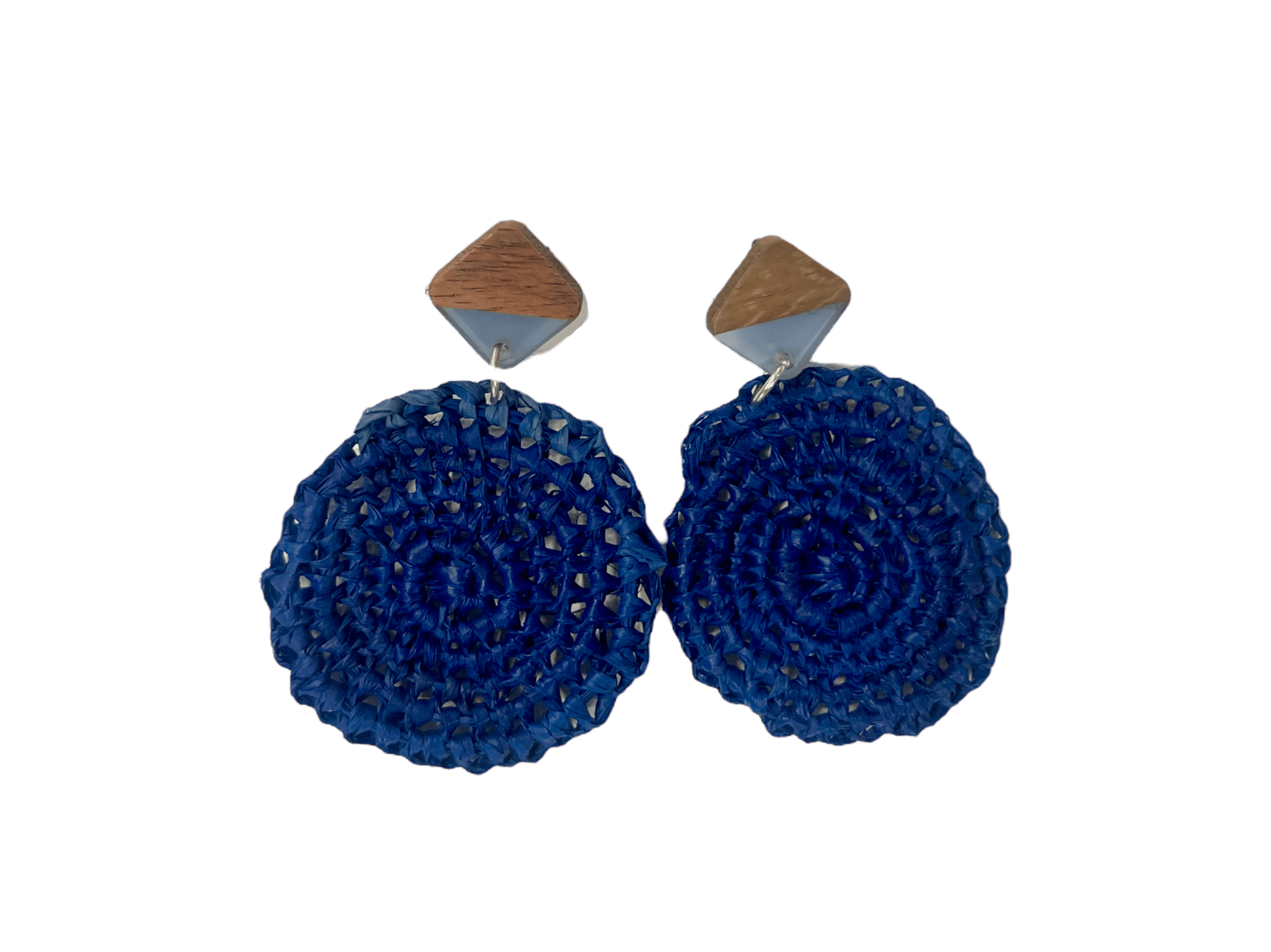 Square Stud Circle Weave Earring