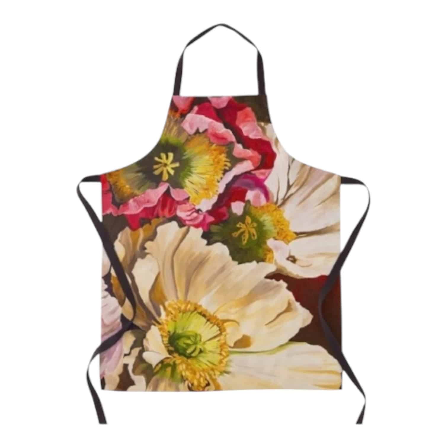 Elevate your kitchen style with the Peony Dream Apron by Maggie Deall. Durable, machine washable, and featuring stunning floral artwork. Perfect gift idea!