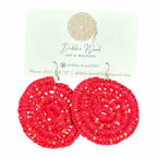 Sunset Glow Handwoven Earrings