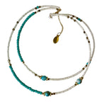 Turquoise neck band on memory wire