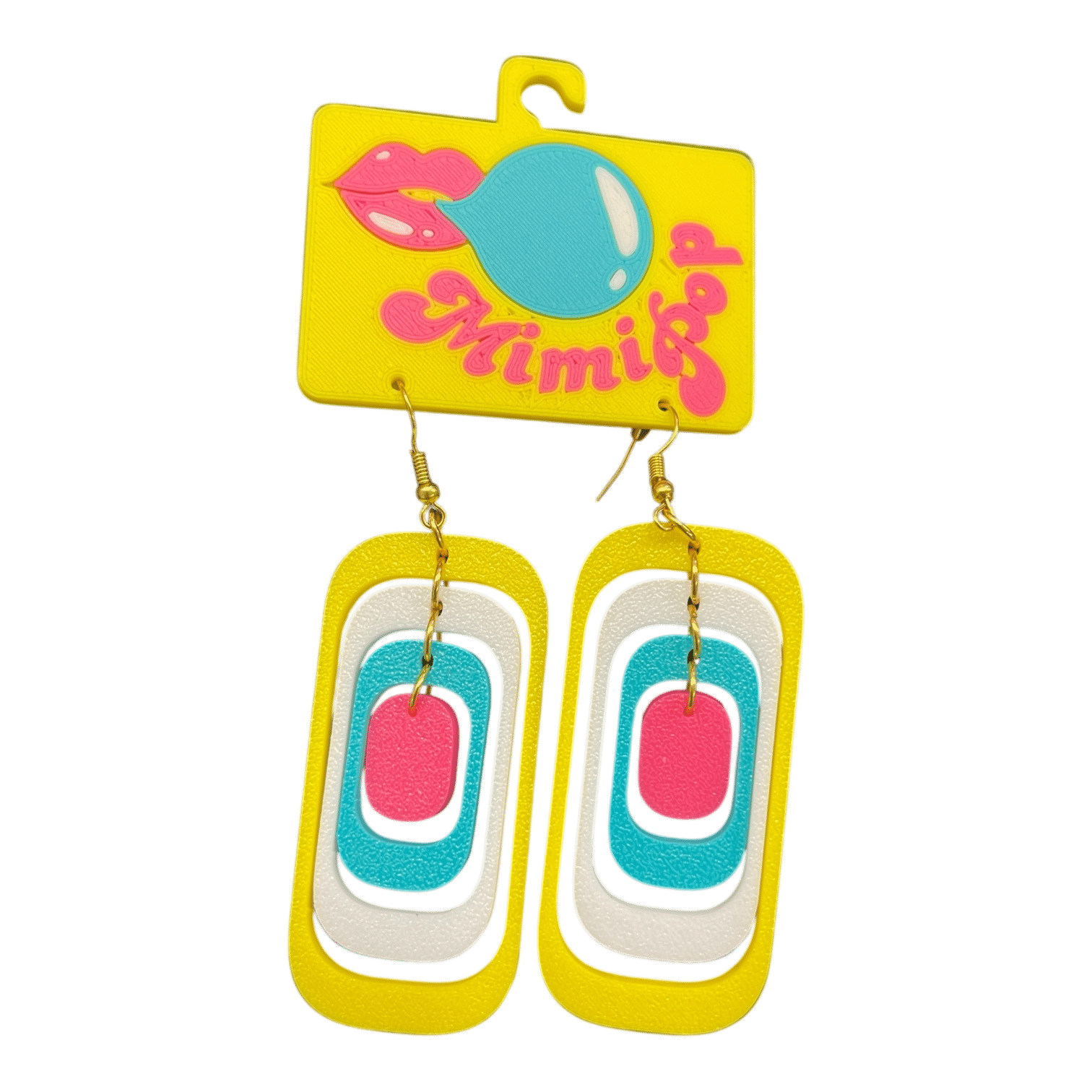 Turn up the fun with Mimipop’s 3D printed earring collection! Bright, bold, and lightweight statement pieces that bring colour and joy to every outfit.