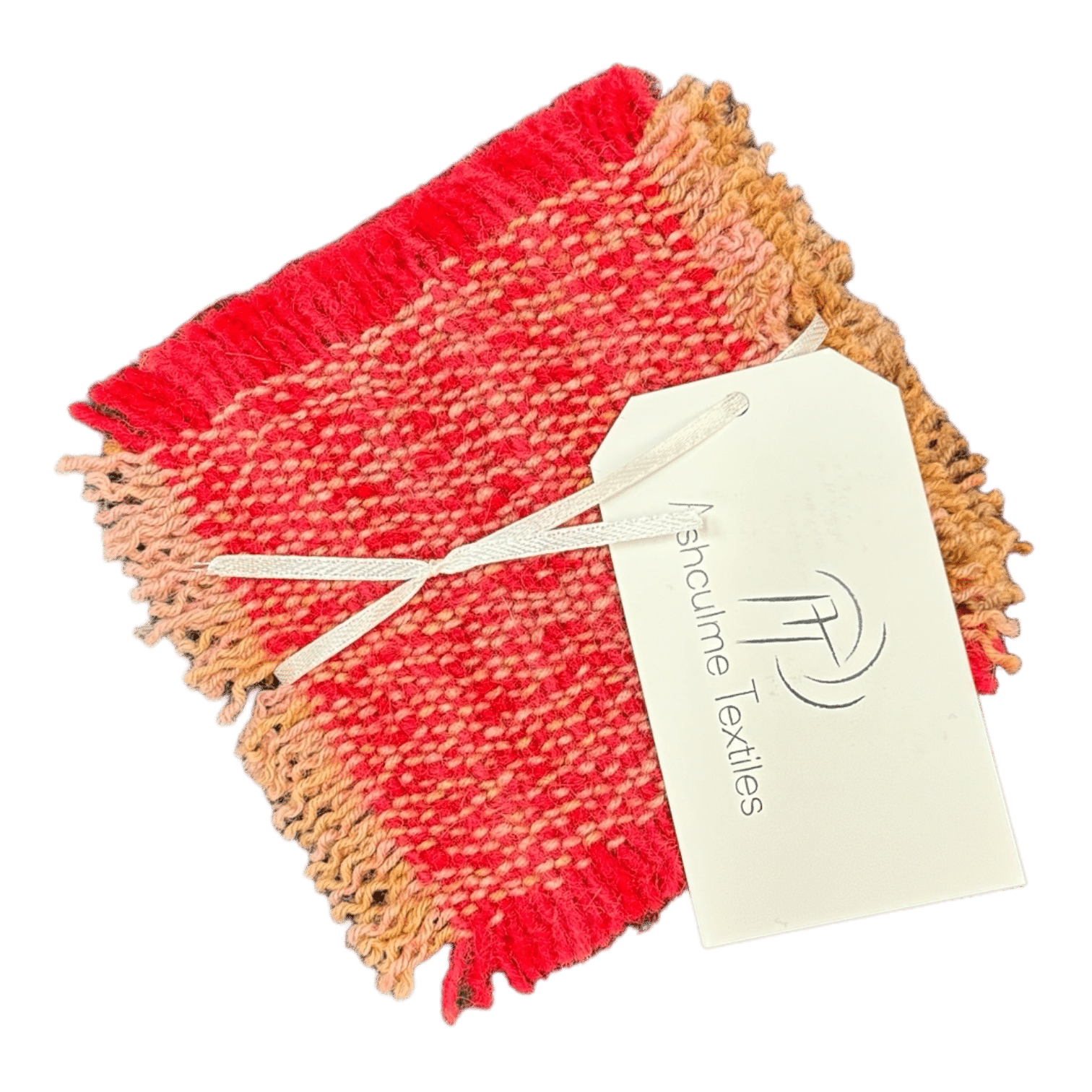 Discover the unique beauty of our Vibrant Sunset Coaster, handwoven from alpaca and silk wool, dyed with natural bush dyes. Perfect for adding a touch of color to any space.
