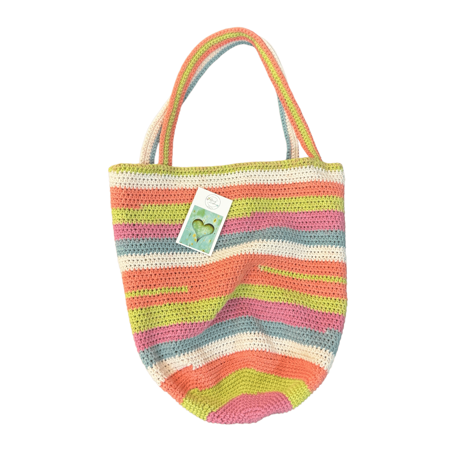 Each Pastel Picnic tote is completely unique — lovingly handmade, meaning you're carrying a little piece of art wherever you go.