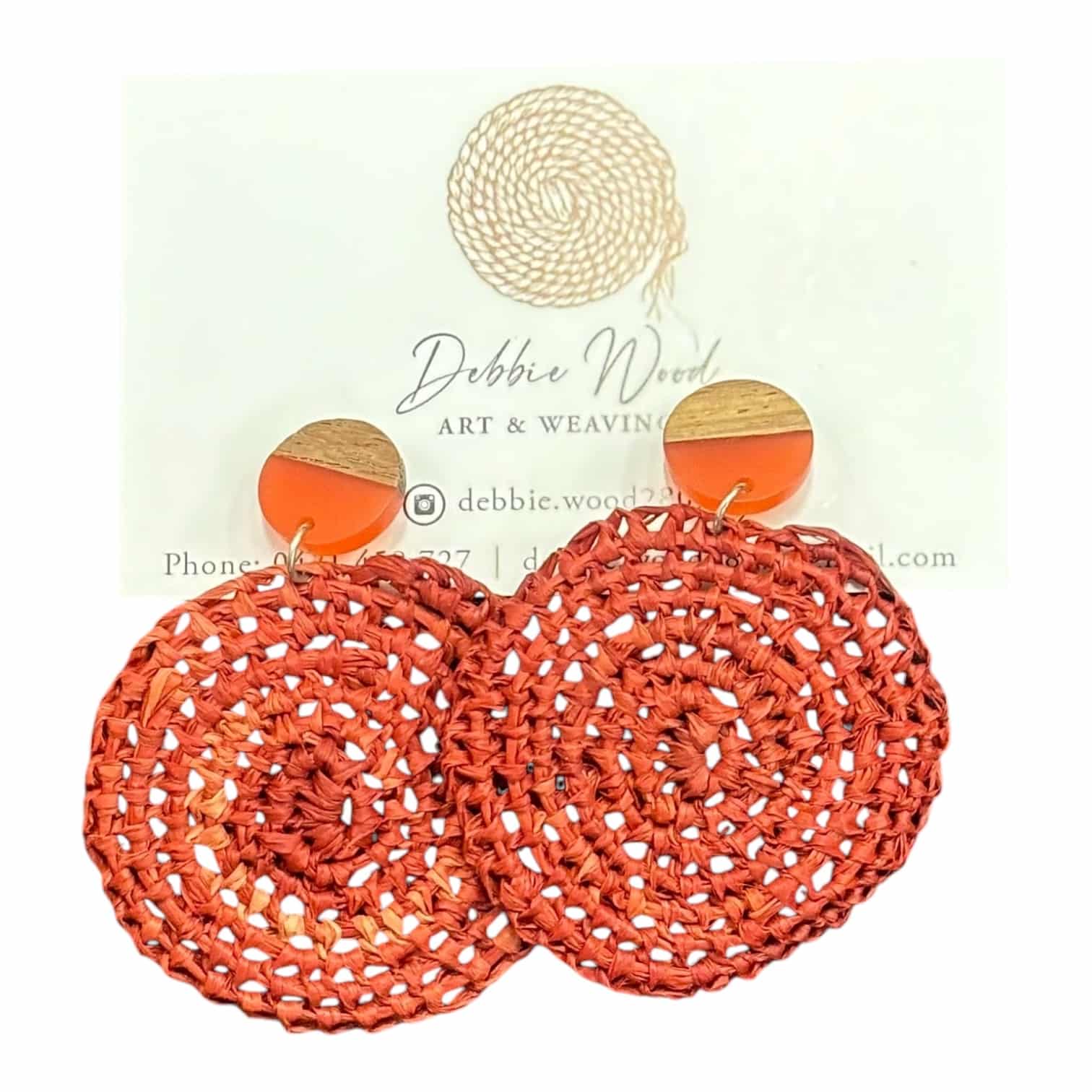 Sunset Glow Handwoven Earrings