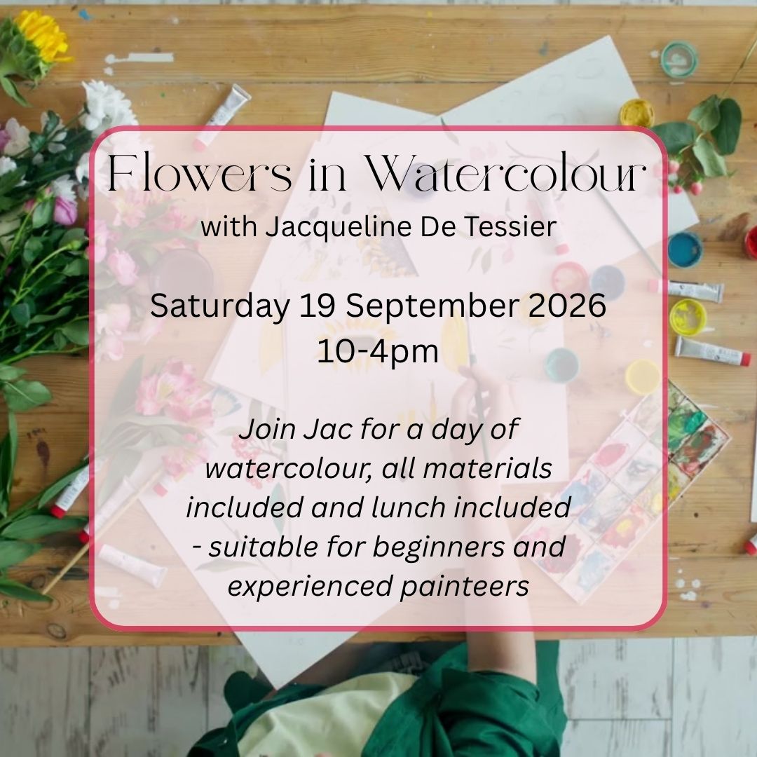 Flowers in Watercolour with Jacqueline De Tessier | Art Workshop Wagga Wagga