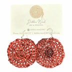 Sunset Glow Handwoven Earrings