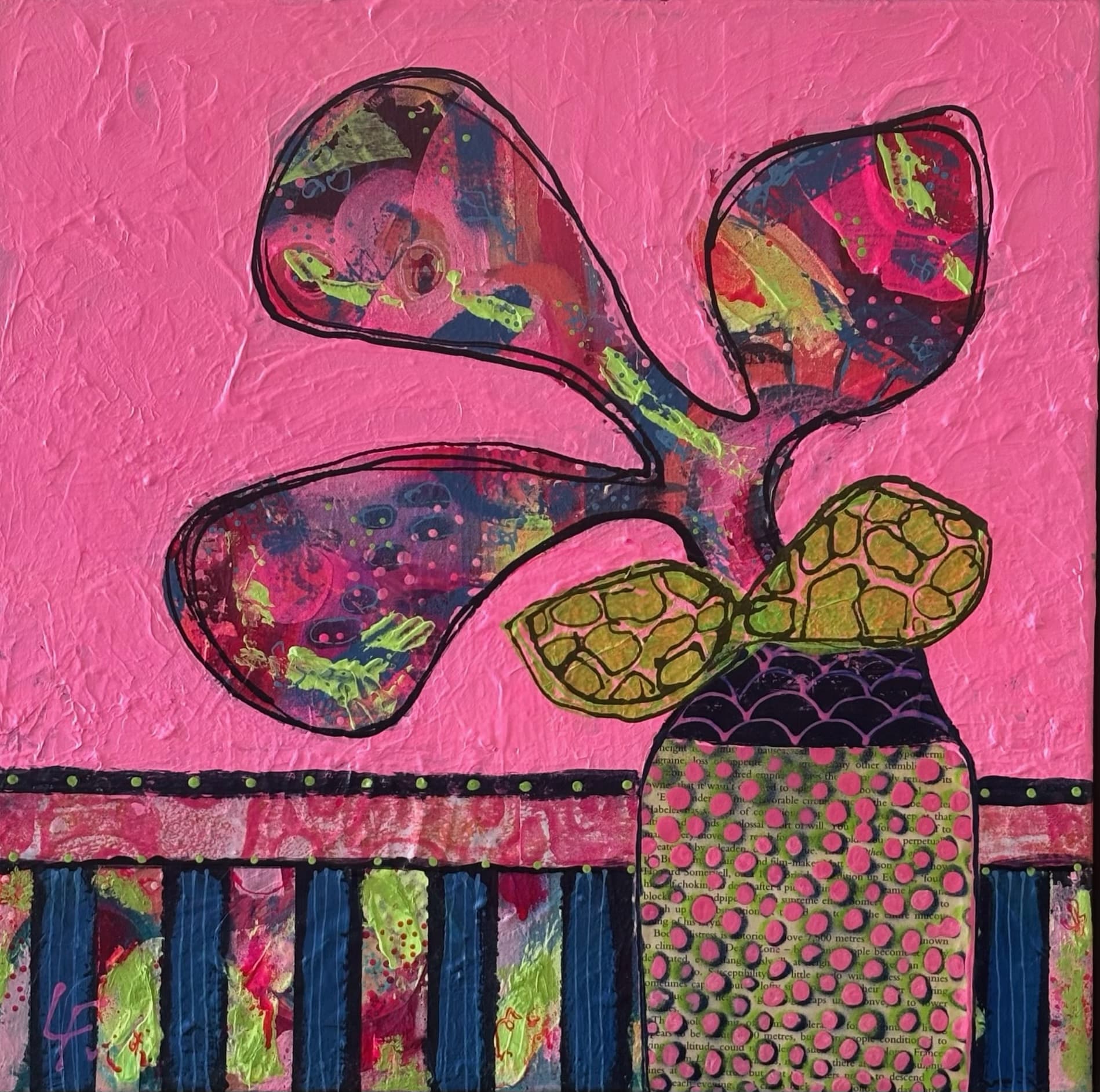 Discover Lindy Farley’s Hothouse Flowers collection—vibrant mixed media florals bursting with colour, energy, and joy. Contemporary Australian art at its finest.