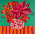 Discover Lindy Farley’s Hothouse Flowers collection—vibrant mixed media florals bursting with colour, energy, and joy. Contemporary Australian art at its finest.