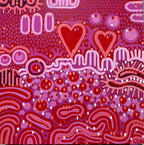 Gena Smith’s oil paintings burst with colour, pattern, and texture—joyful contemporary artworks that celebrate nature, rhythm, and vibrant Australian abstraction.