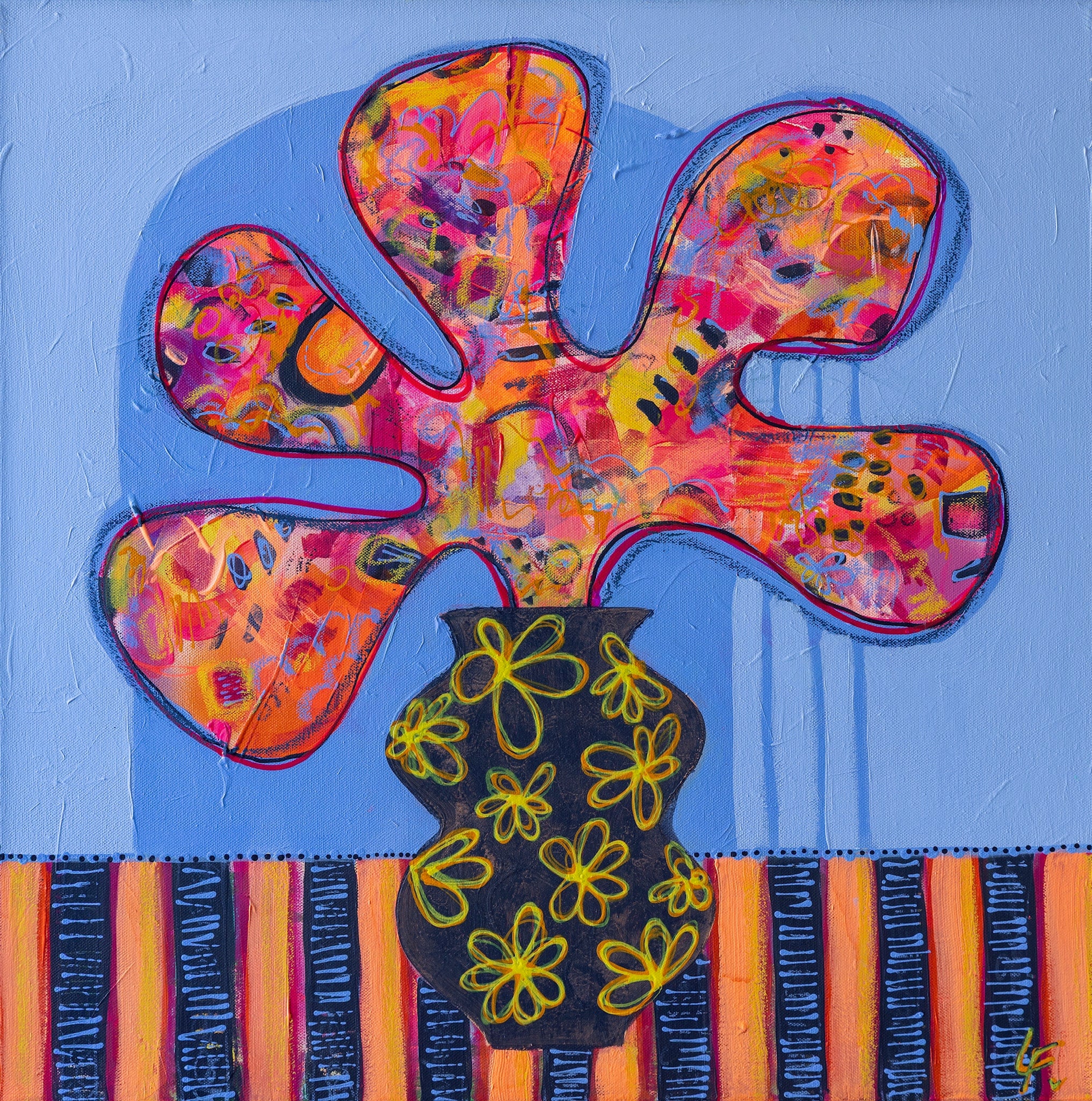 Discover Lindy Farley’s Hothouse Flowers collection—vibrant mixed media florals bursting with colour, energy, and joy. Contemporary Australian art at its finest.