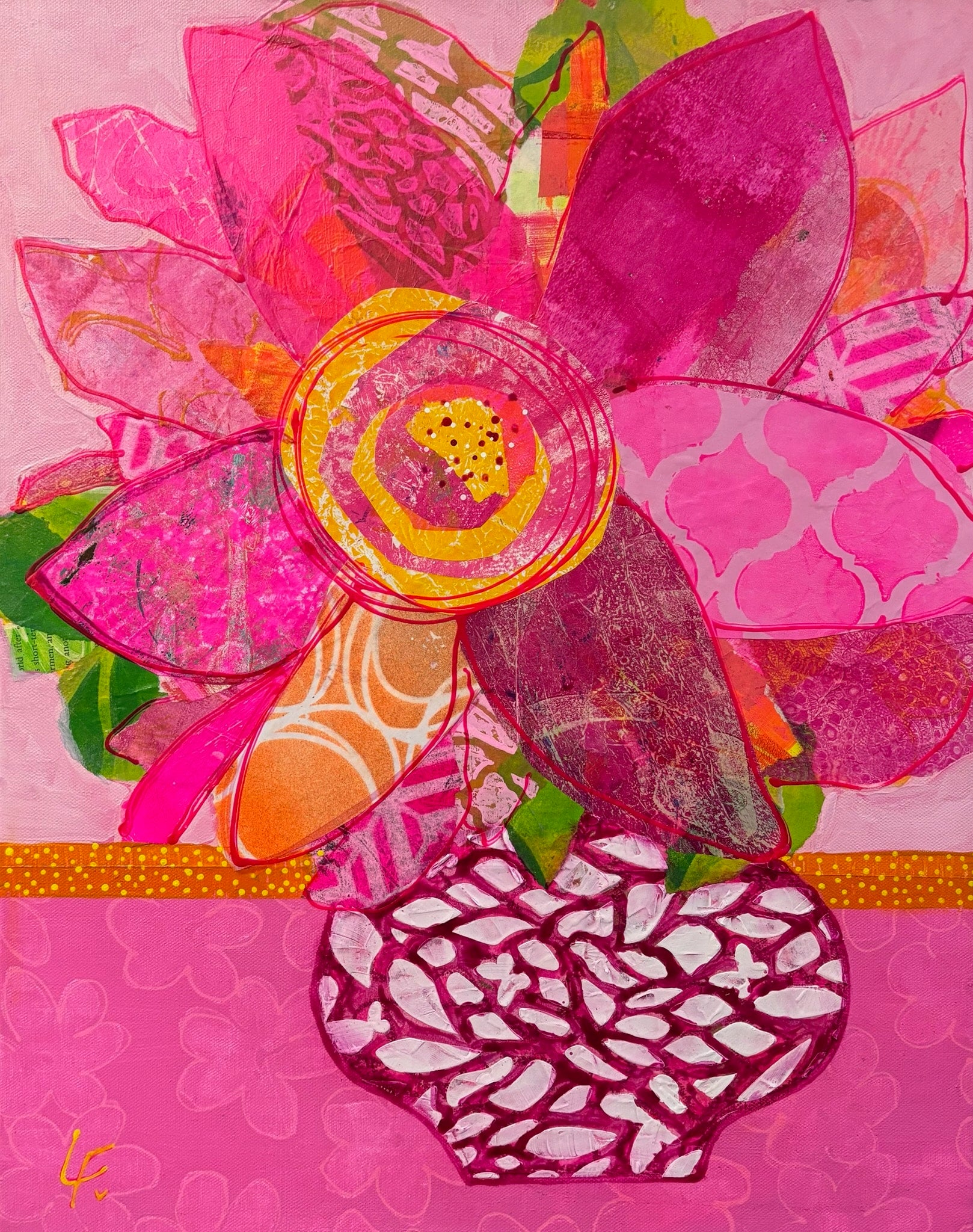 Discover Lindy Farley’s Hothouse Flowers collection—vibrant mixed media florals bursting with colour, energy, and joy. Contemporary Australian art at its finest.