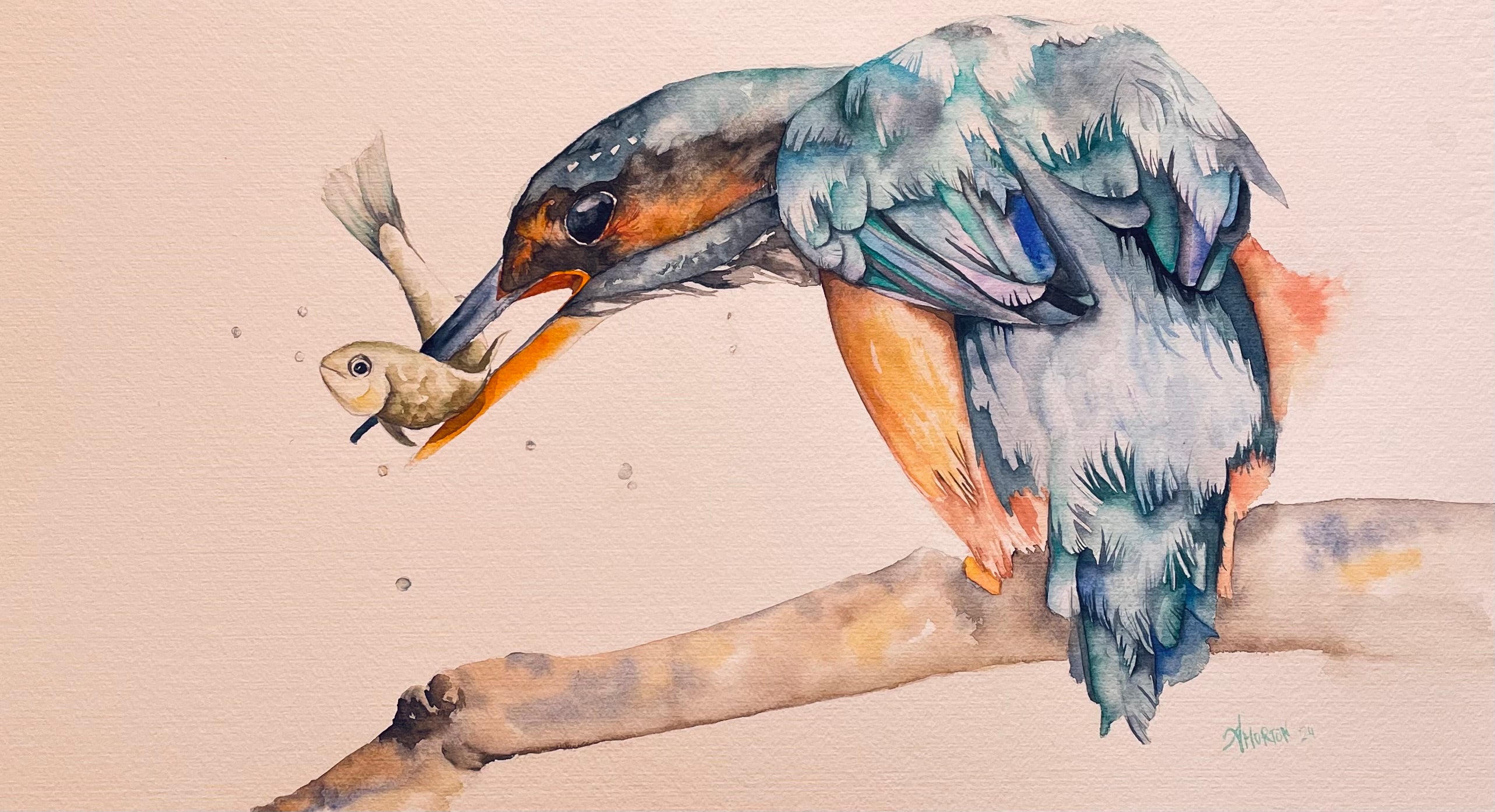King of All Fishers – Original Artwork by Amanda Morton