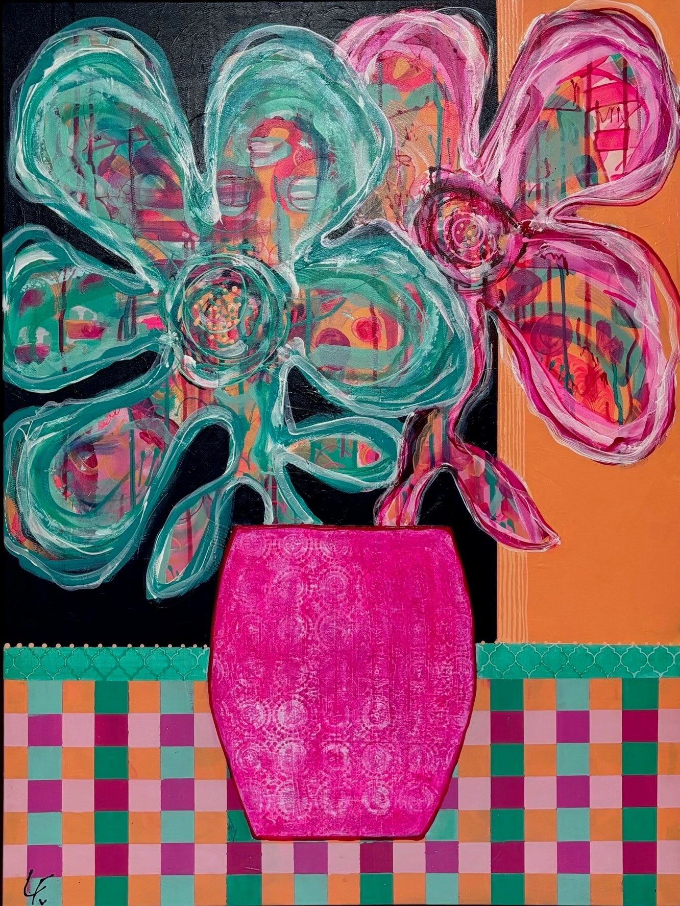 Discover Lindy Farley’s Hothouse Flowers collection—vibrant mixed media florals bursting with colour, energy, and joy. Contemporary Australian art at its finest.