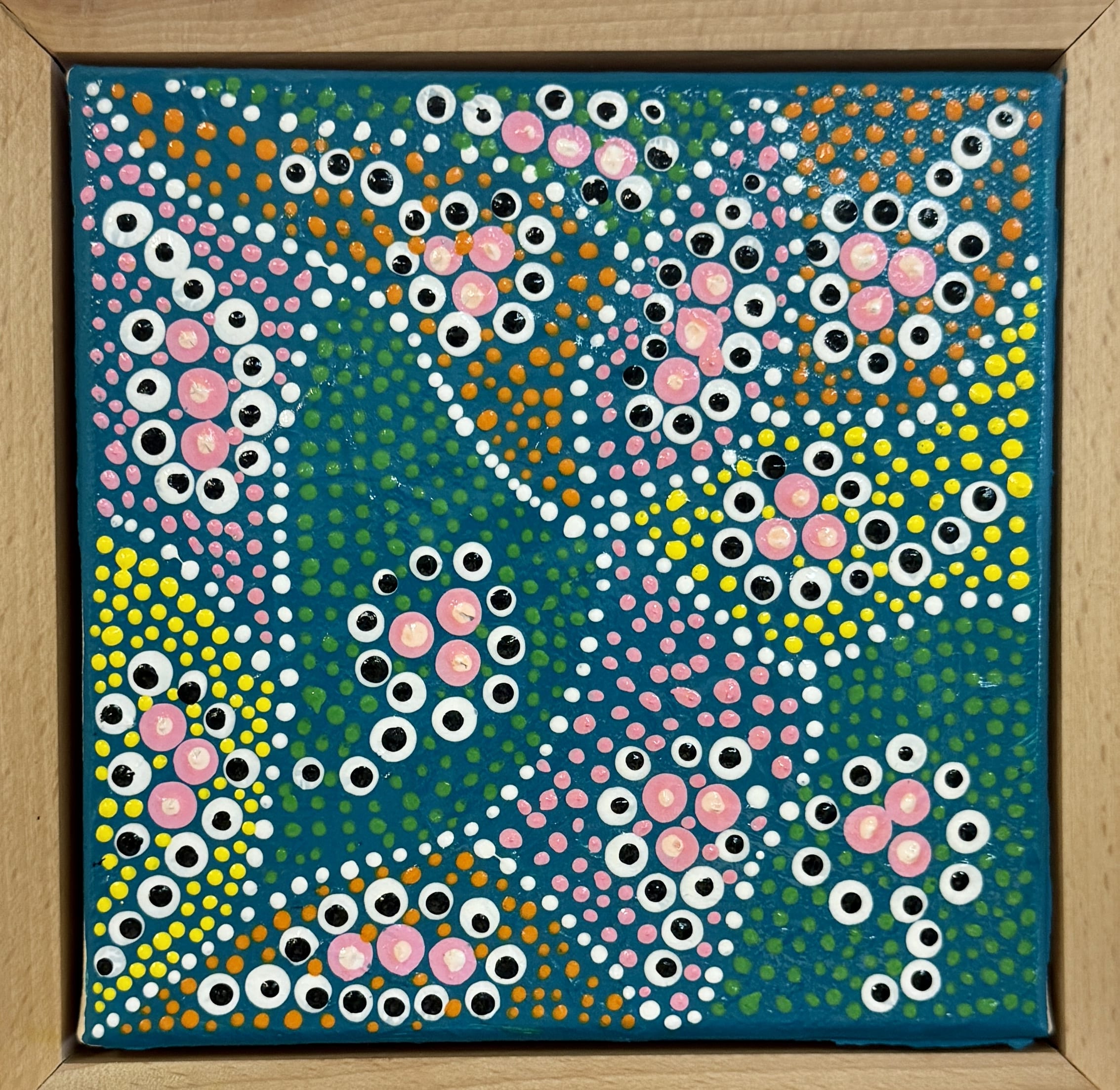 Cockatoos in autumn leaves | Original art on canvas by Deborah Carroll