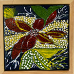 Cockatoos in autumn leaves | Original art on canvas by Deborah Carroll