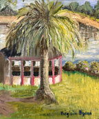 Cockatoos in autumn leaves | Original art on canvas by Deborah Carroll