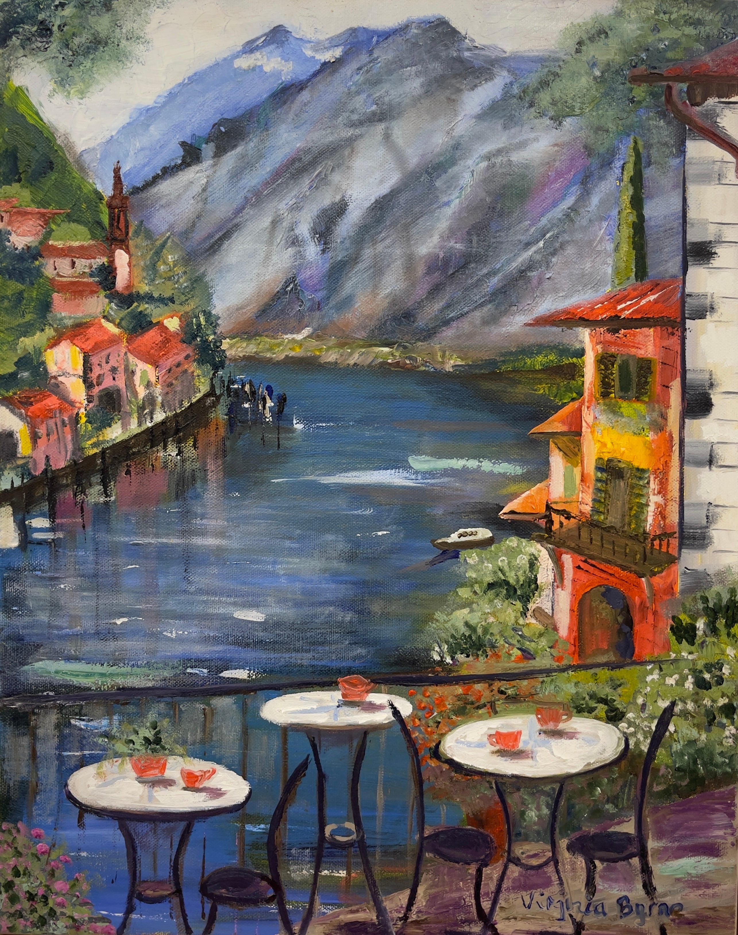 Varenna — Original Oil Painting by Virginia Byrne