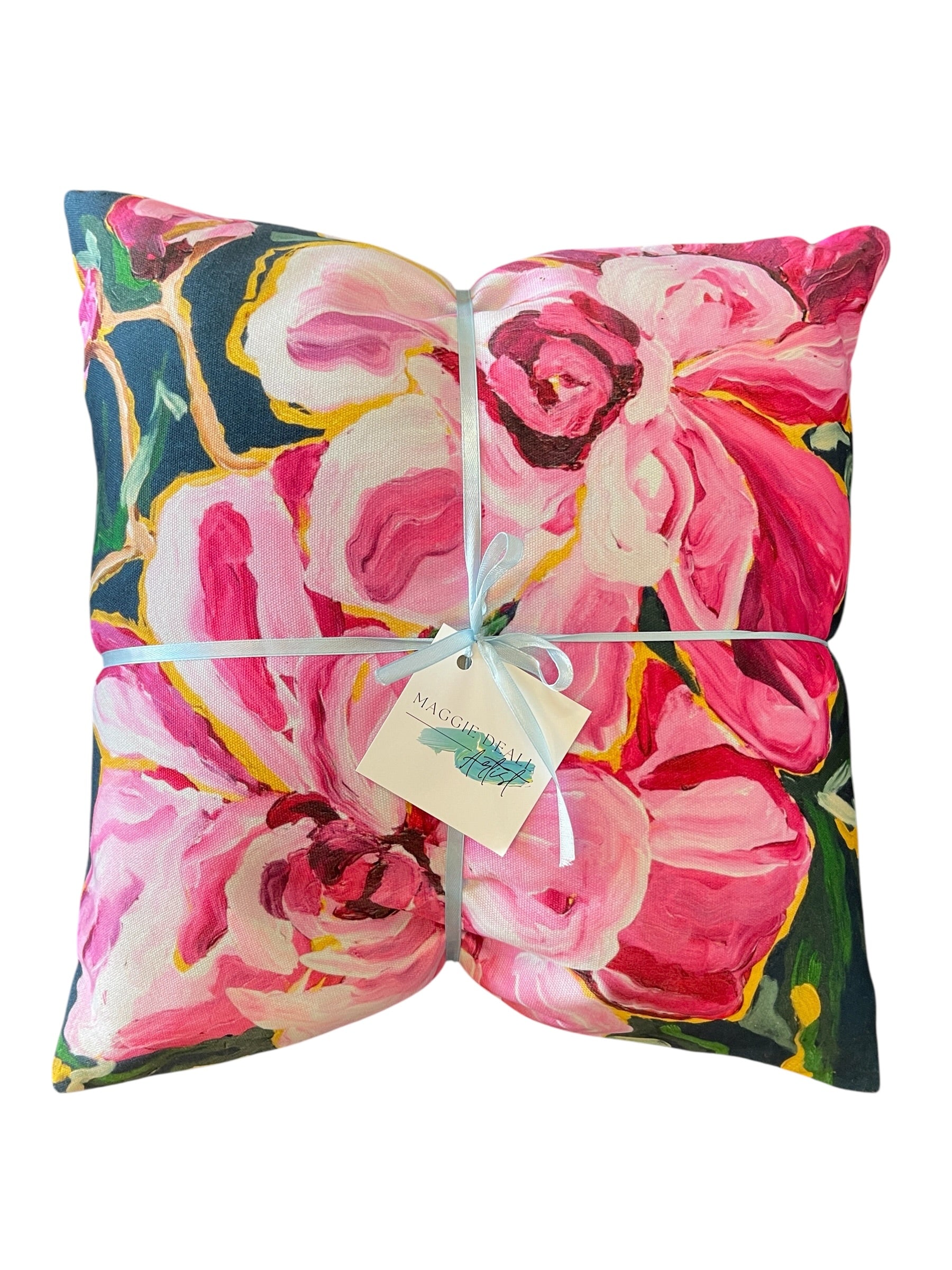 Midnight Peony Cushion