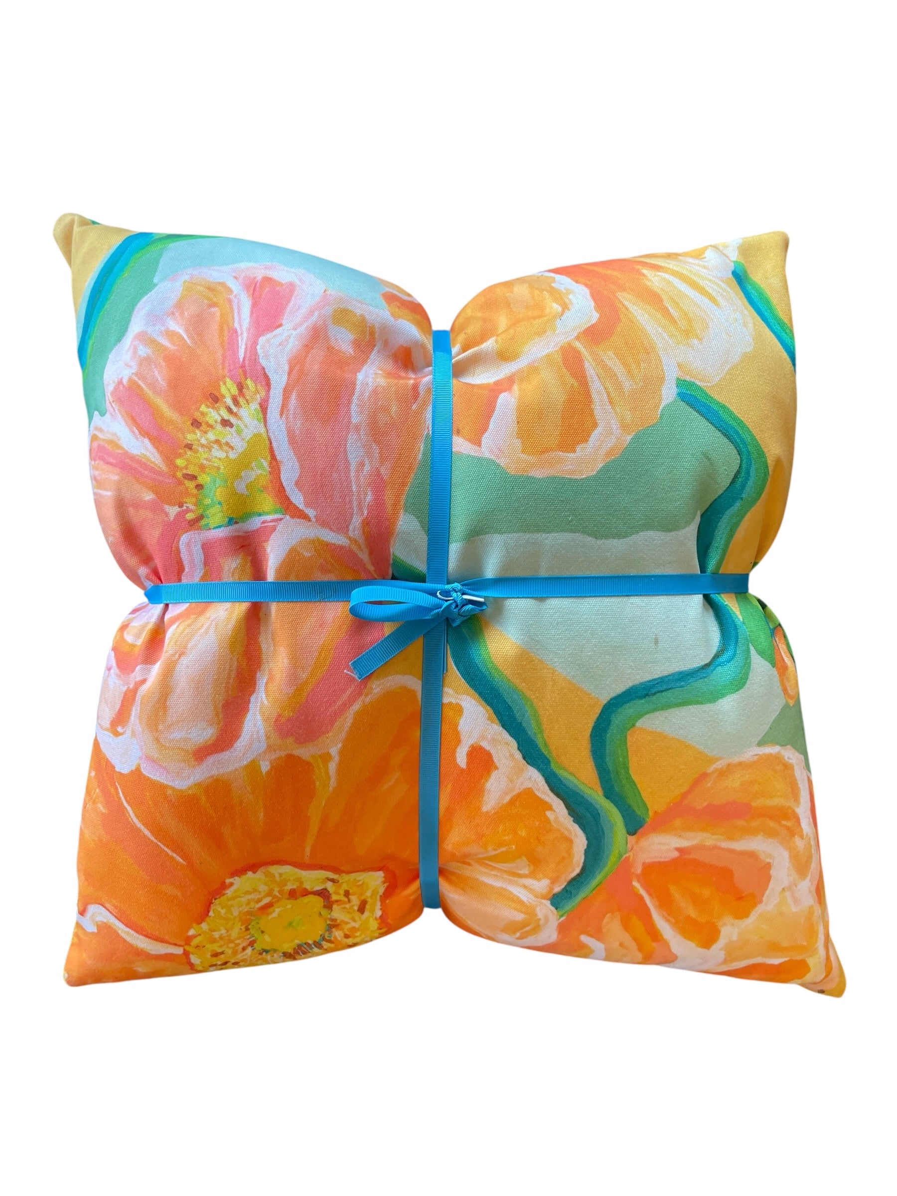 Flora - Orange Poppies Cushion