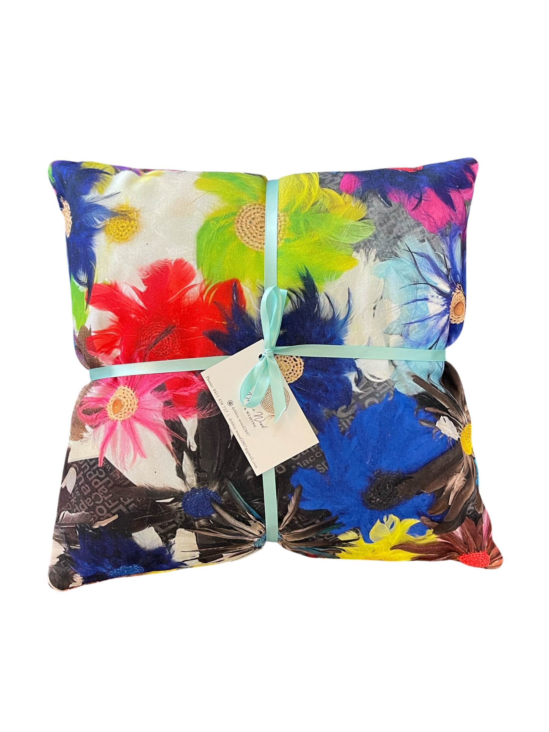 Wildflowers Cushion by Debbie Wood
