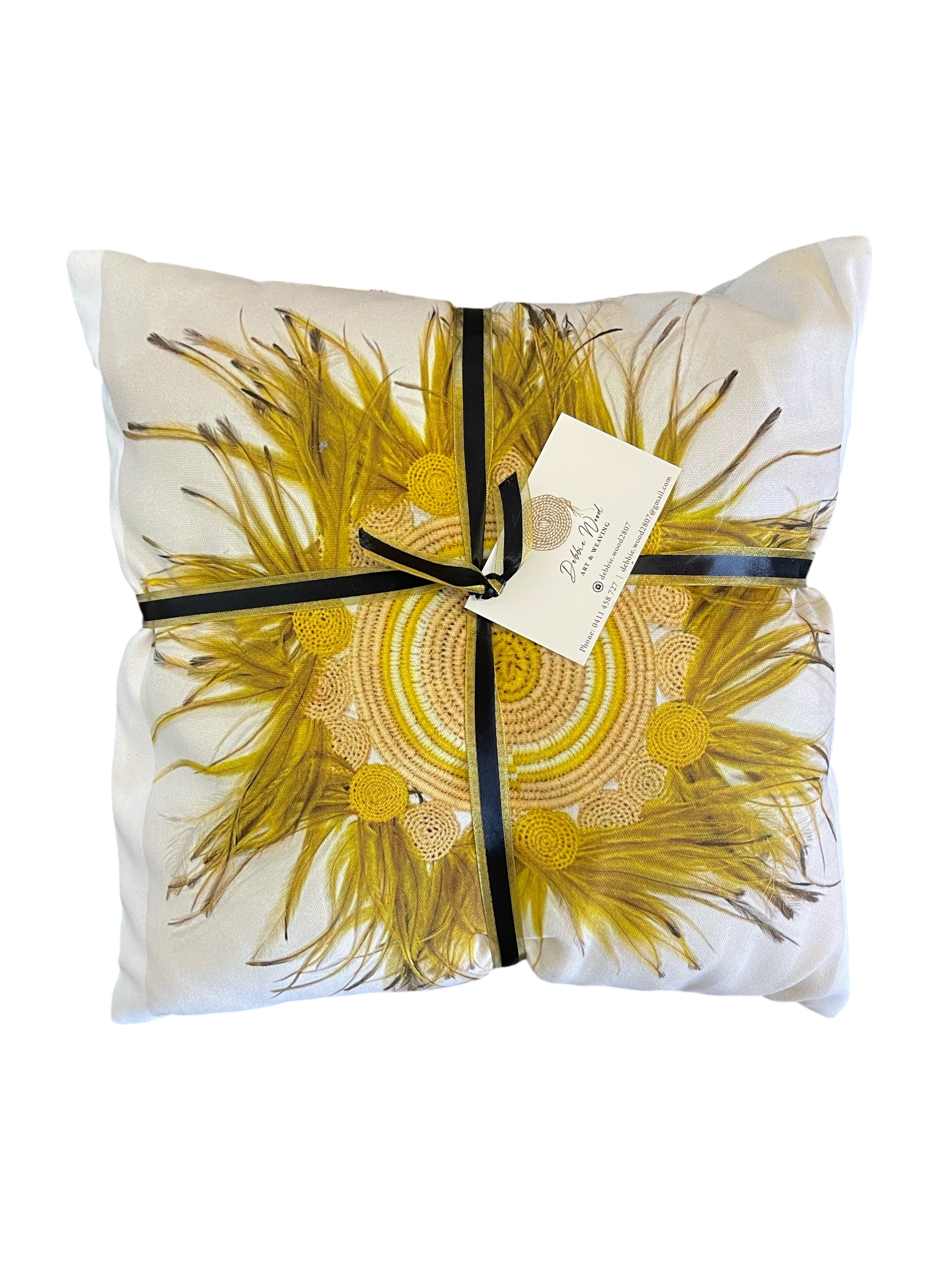 Sunburst Emu Cushion