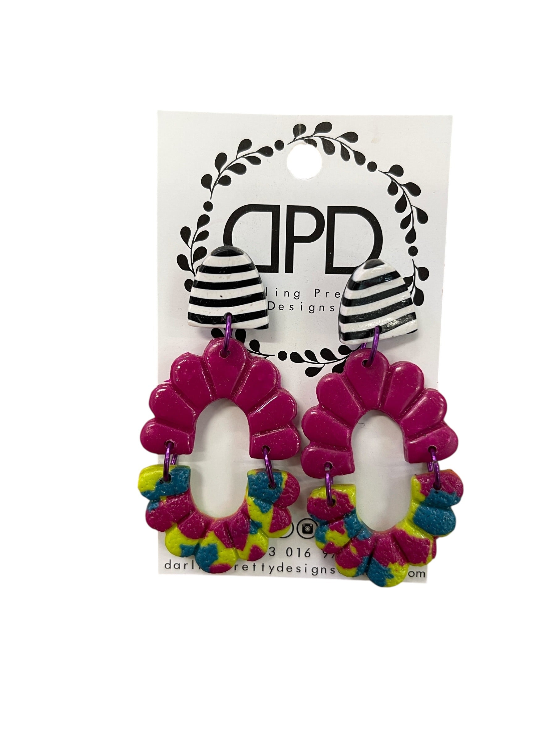 Candy Pop Carnival Earrings by Darling Pretty Designs