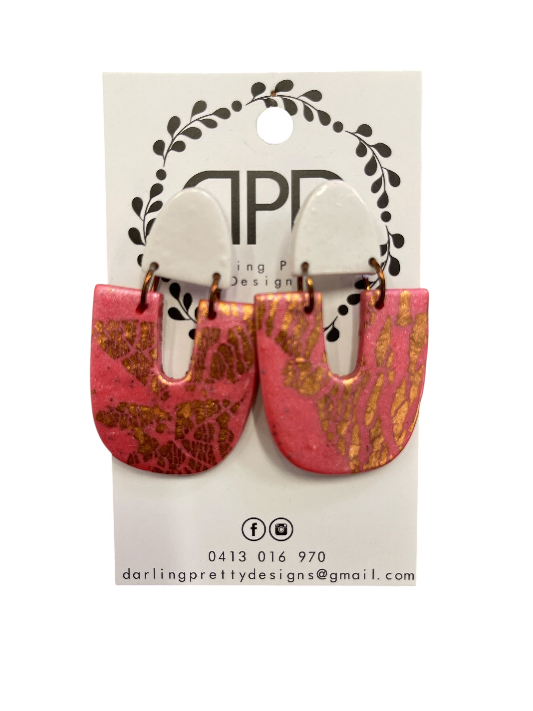 Blush & Gold Luxe Earrings by Darling Pretty Designs