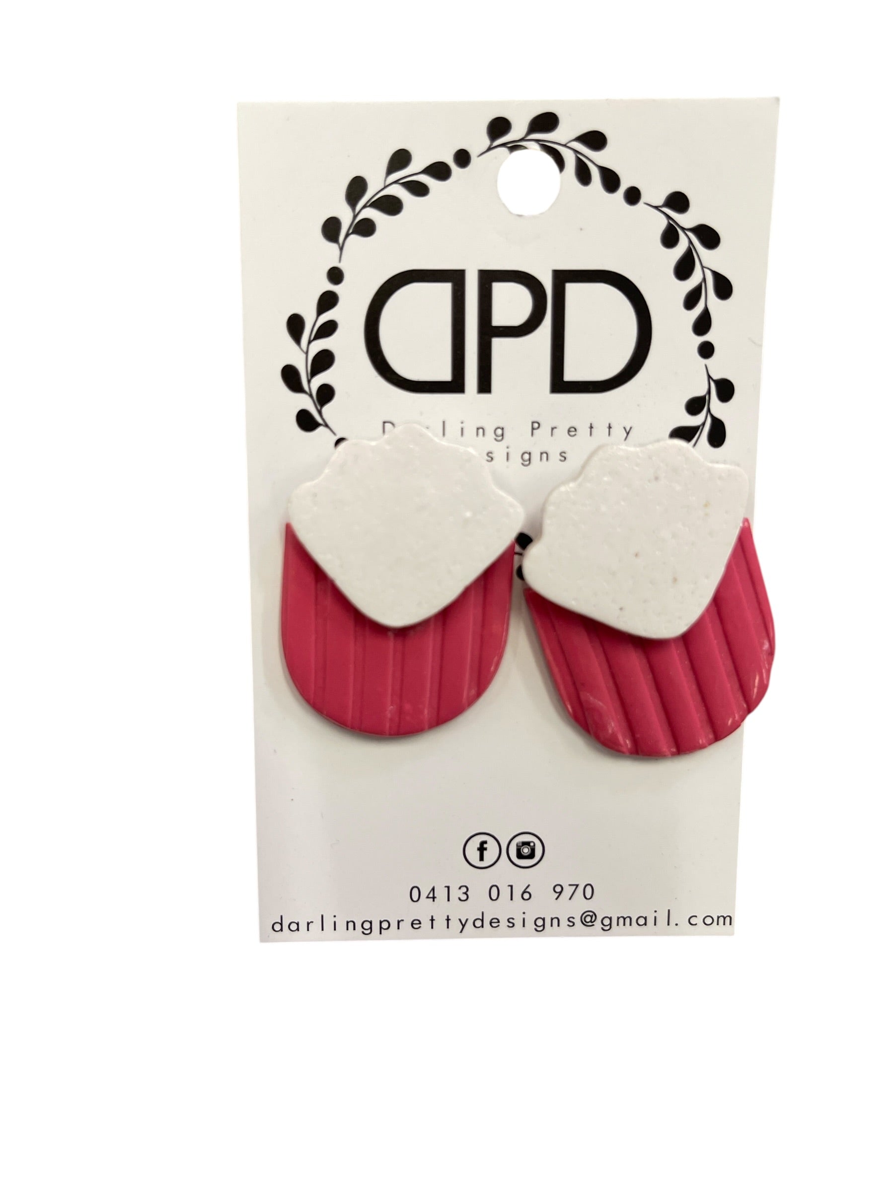 Blush Petal Drop Earrings by Darling Pretty Designs