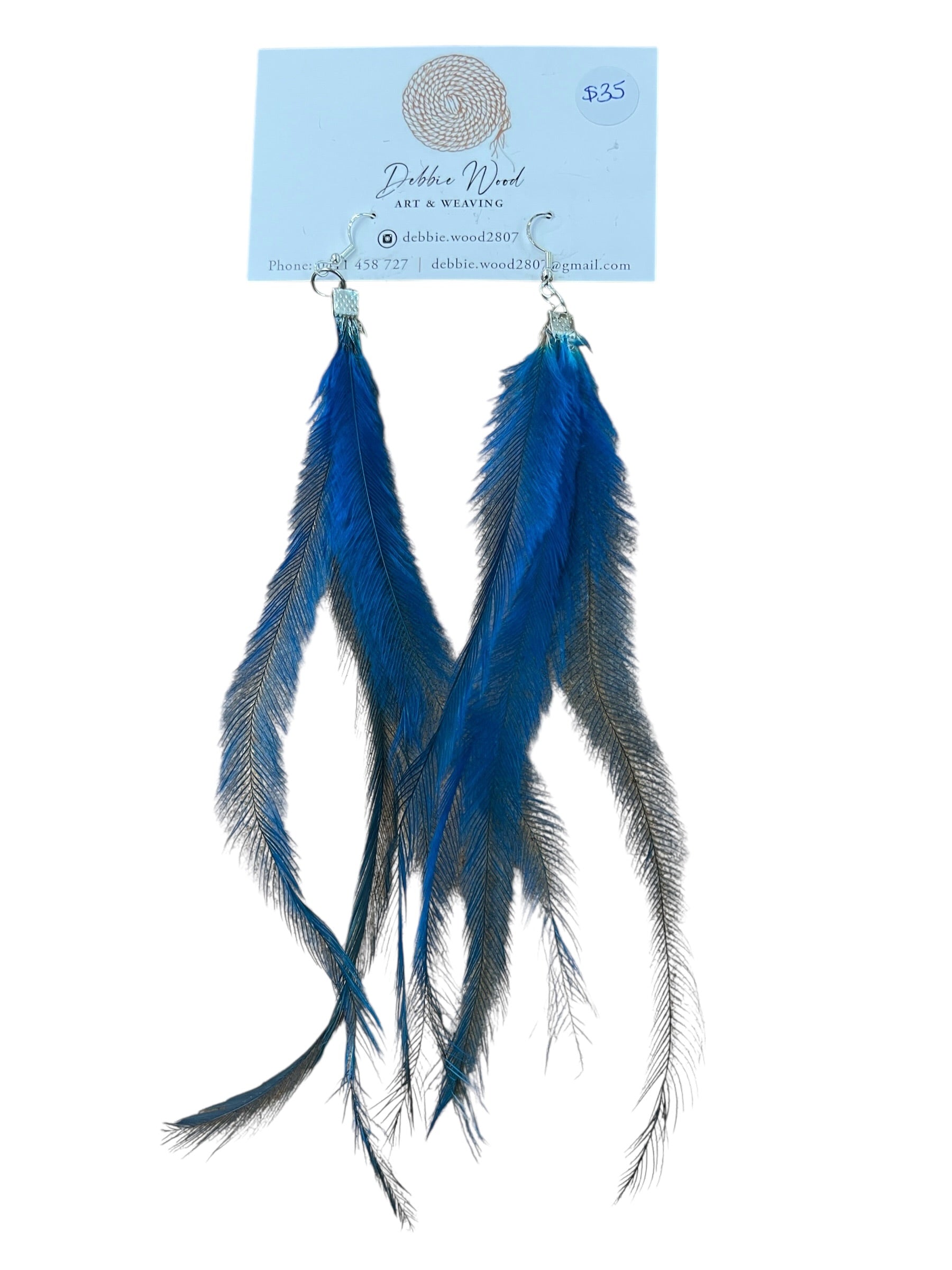 Ocean Breeze Feather Earrings
