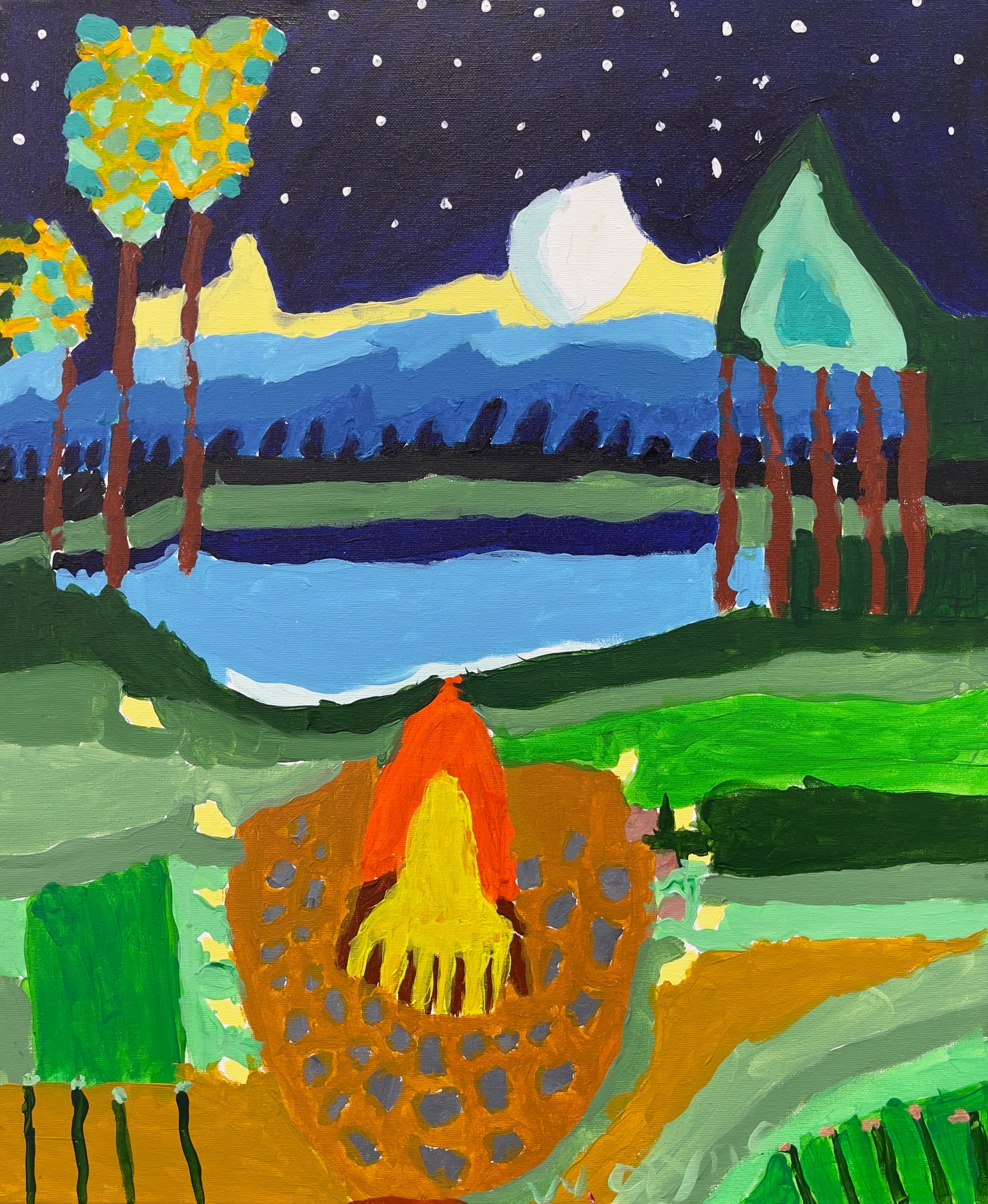Campfire – Original Artwork by Wayne Emerson
