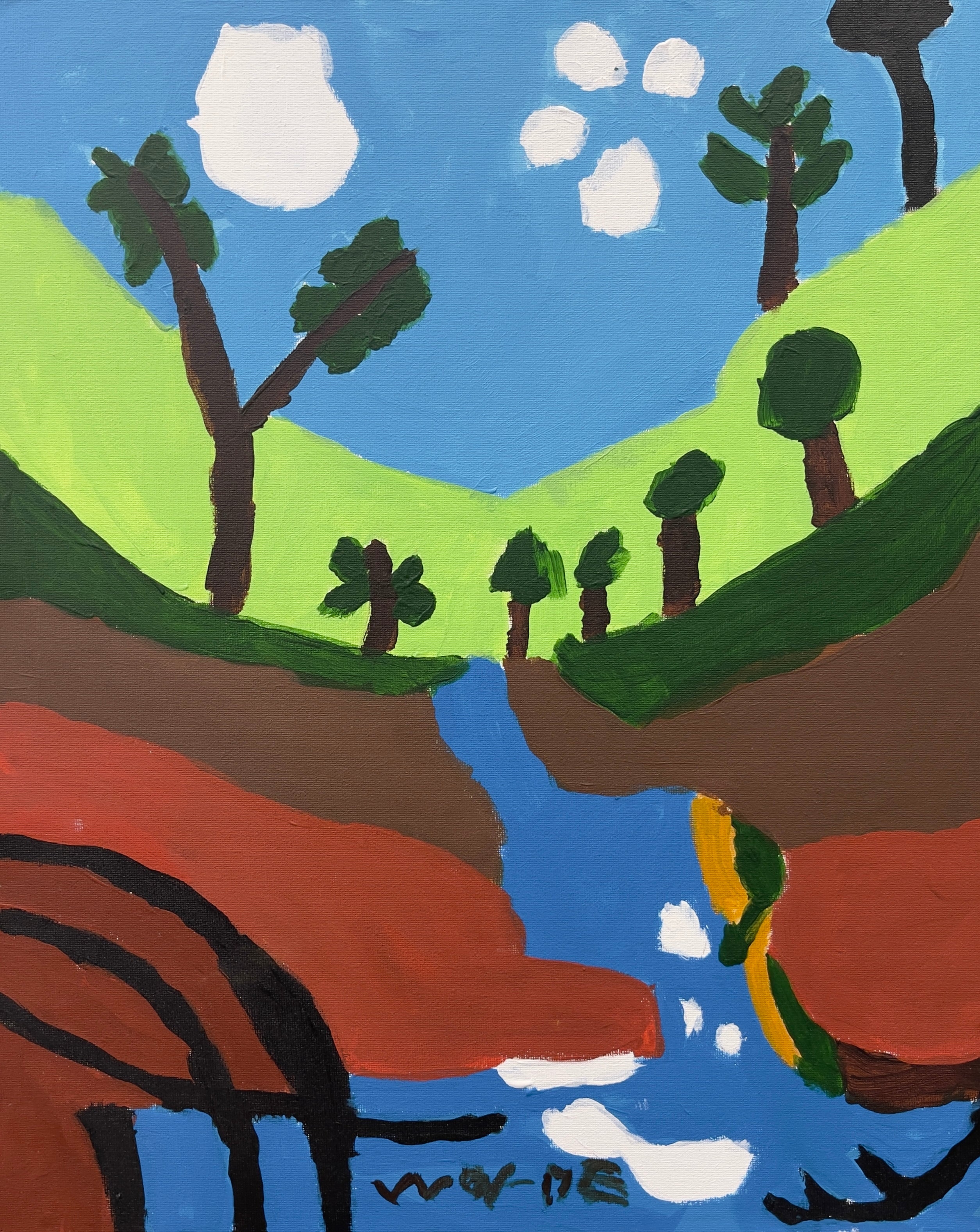 Waterfall – Original Artwork by Wayne Emerson