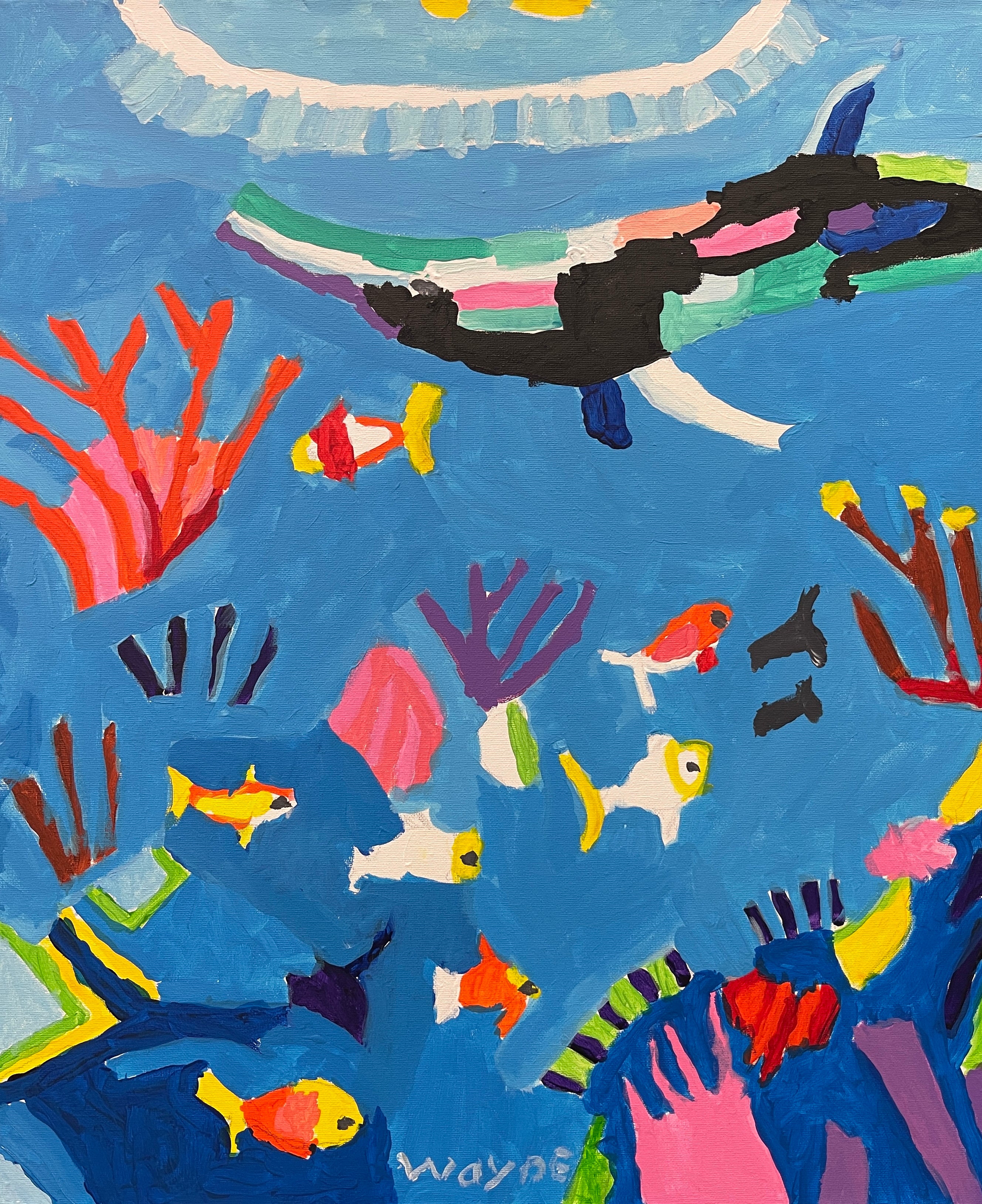 Whale – Original Artwork by Wayne Emerson