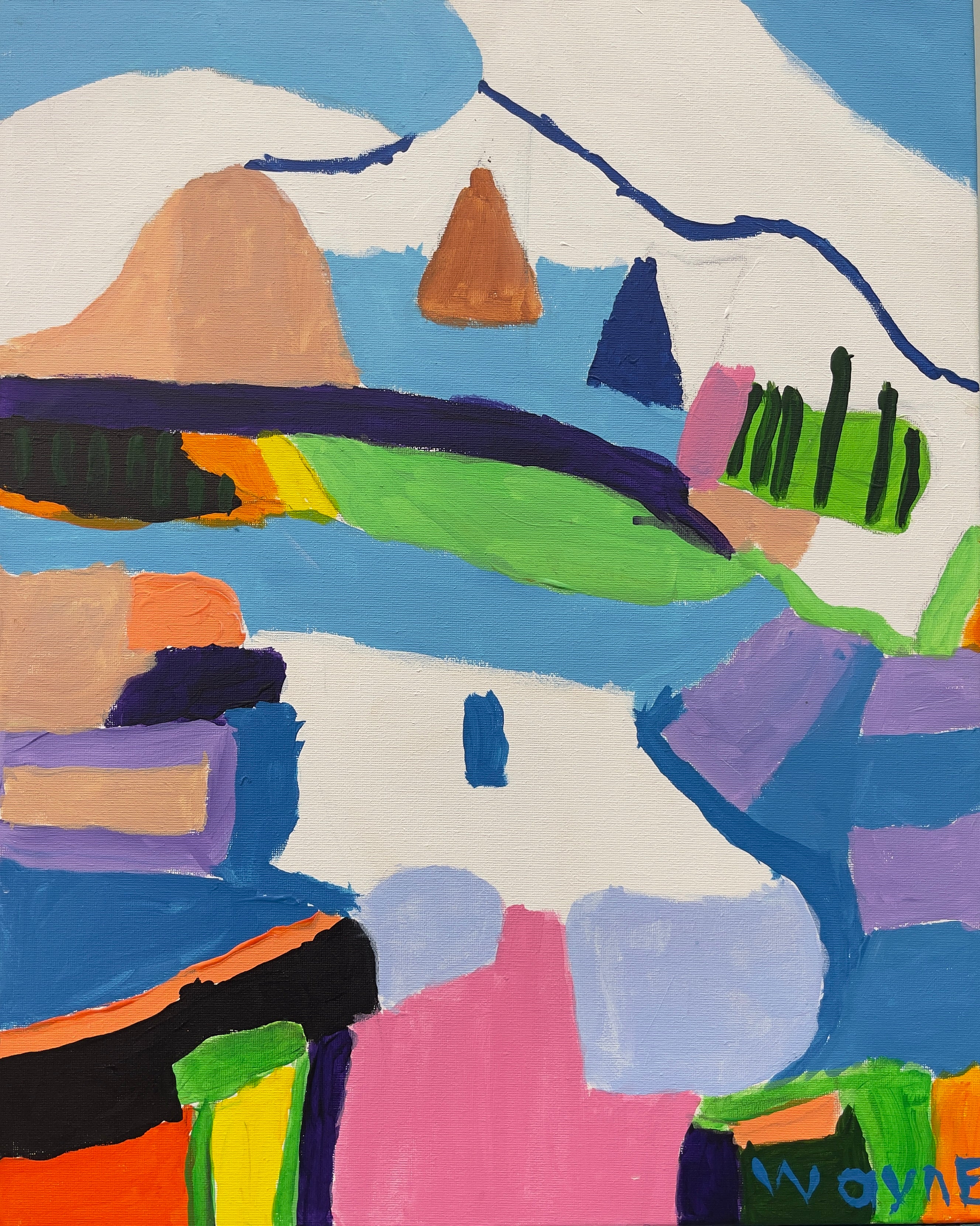 Mountain Peaks – Original Artwork by Wayne Emerson
