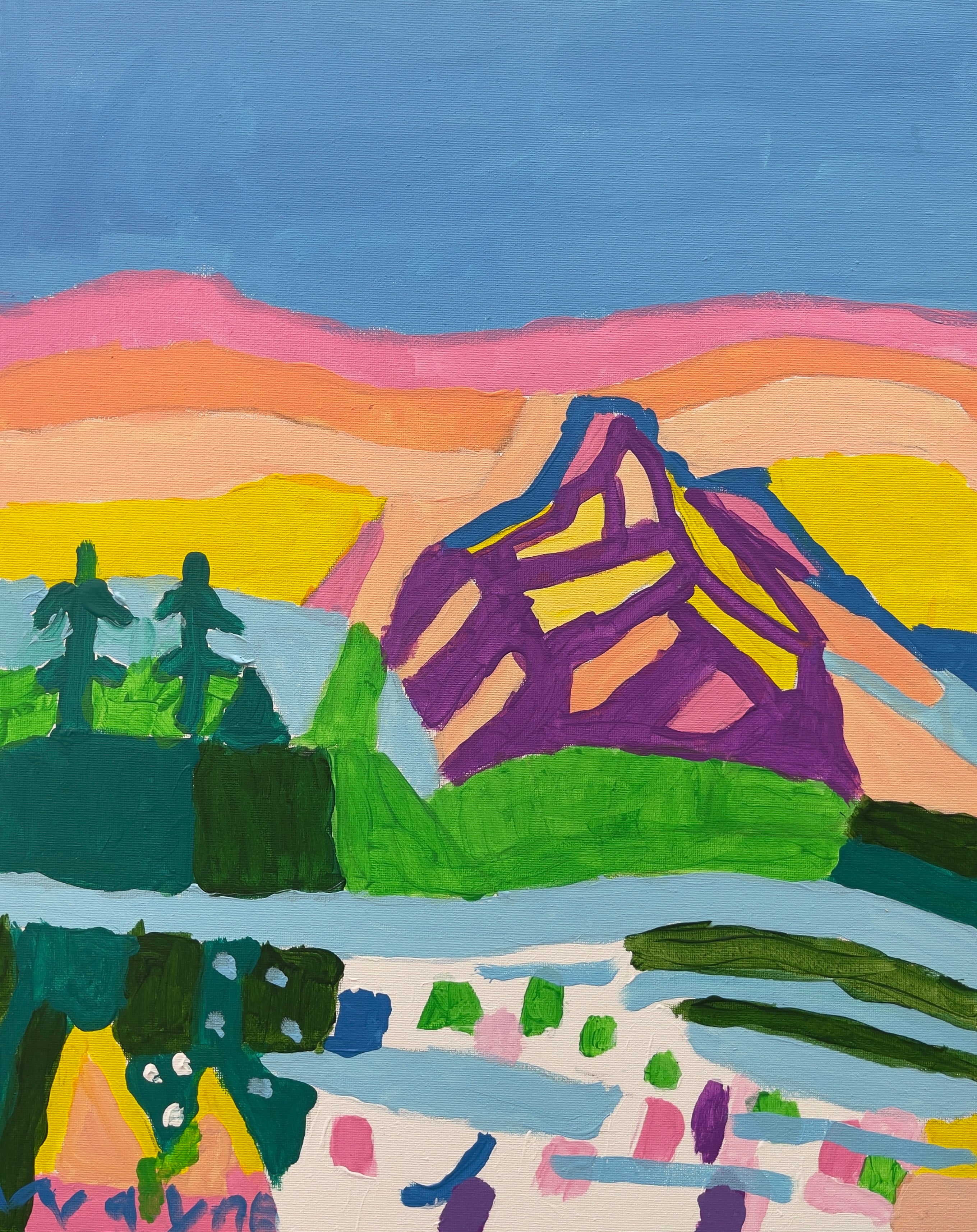 Sunset Mountain – Original Artwork by Wayne Emerson