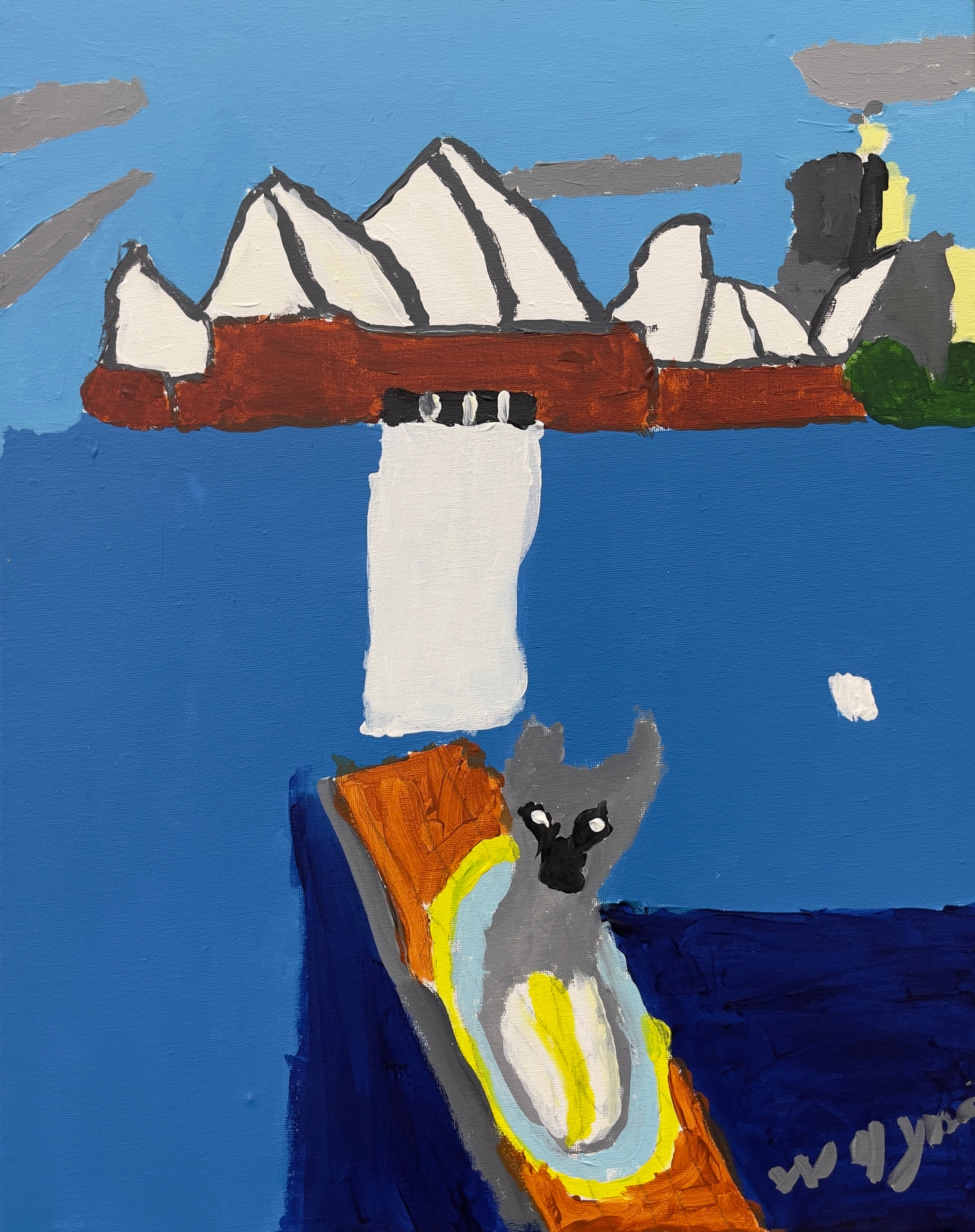 Koala on the Surfboard – Original Artwork by Wayne Emerson