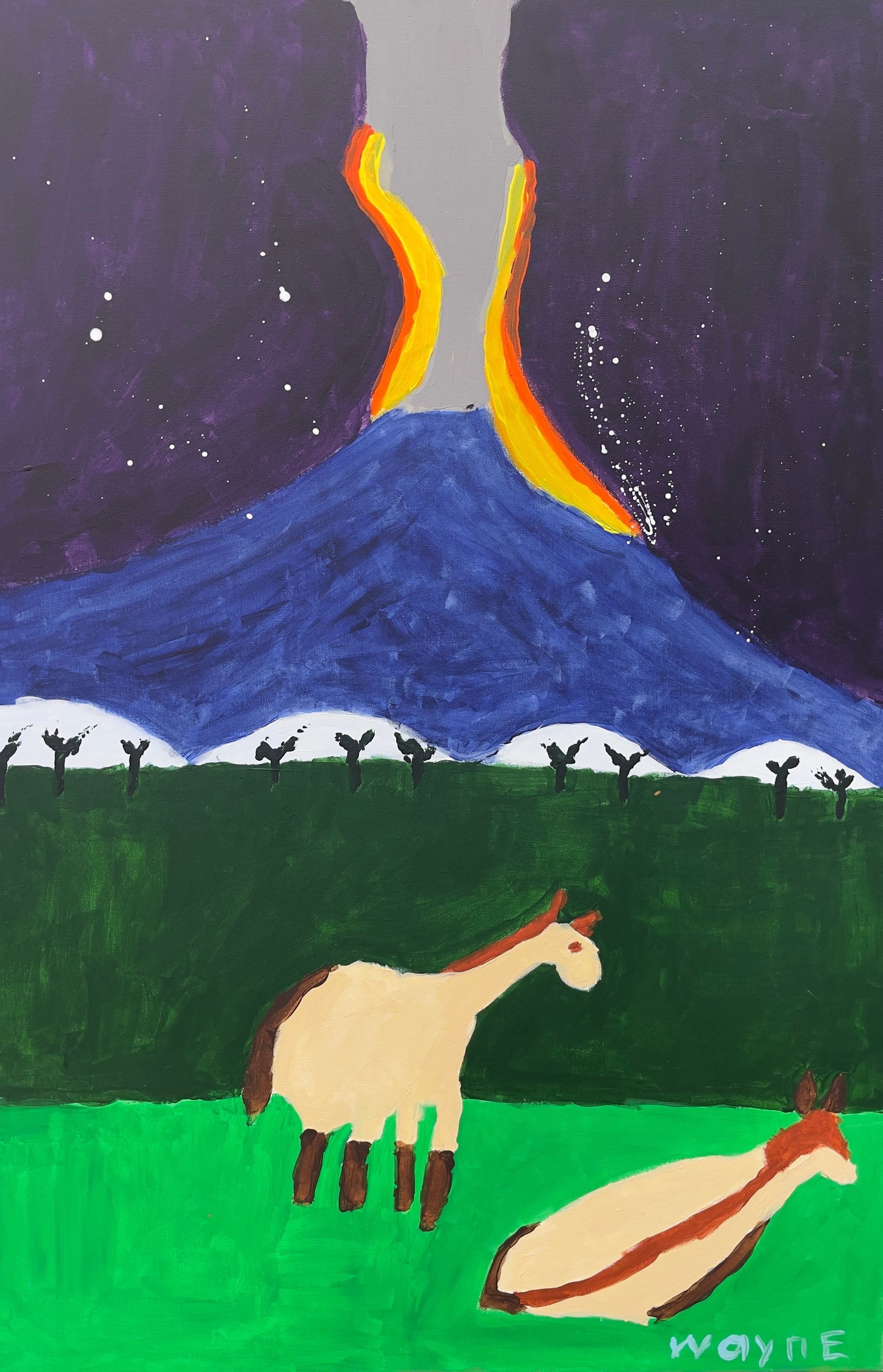 Volcano – Original Artwork by Wayne Emerson