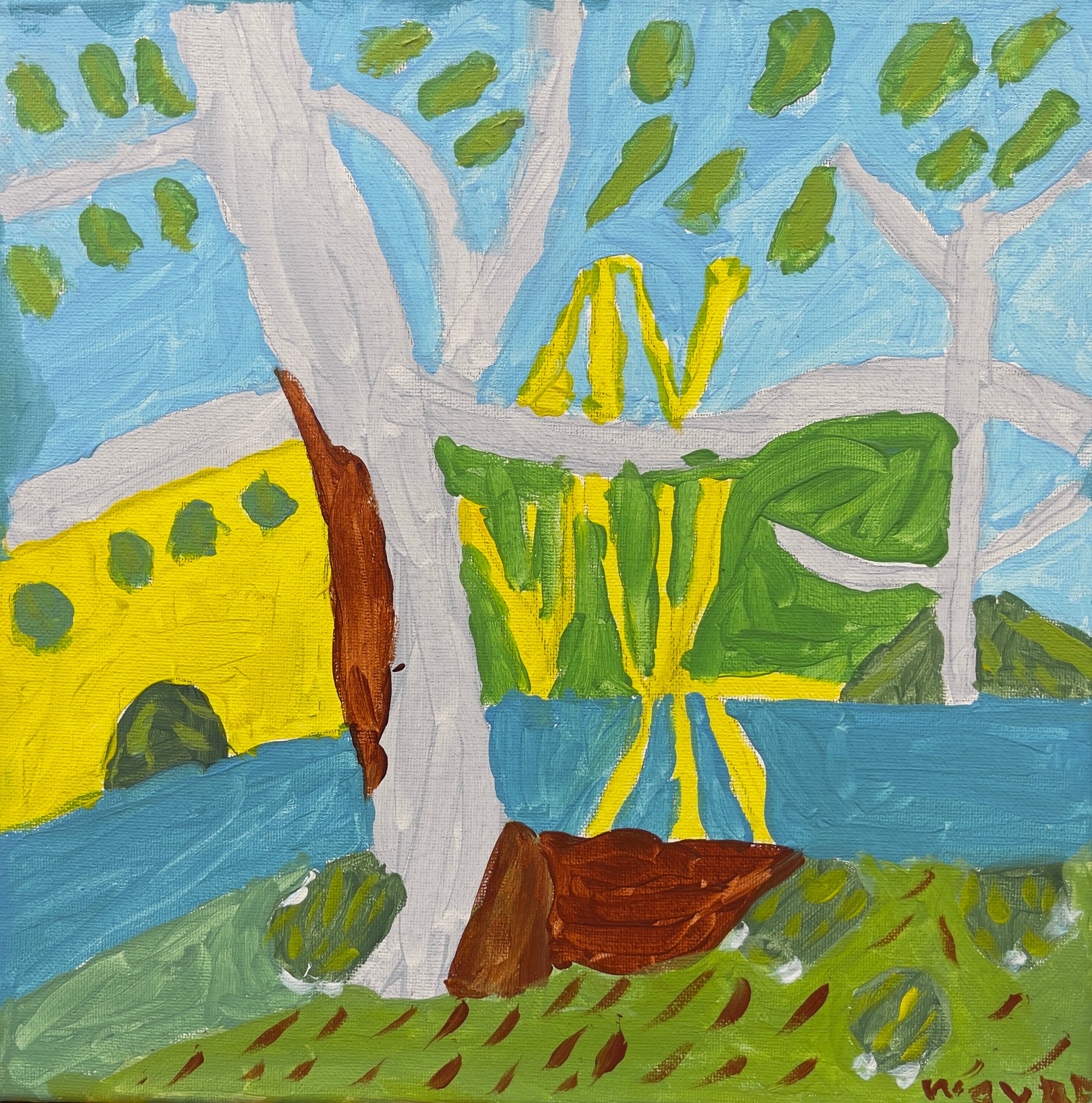 Gum Trees – Original Artwork by Wayne Emerson