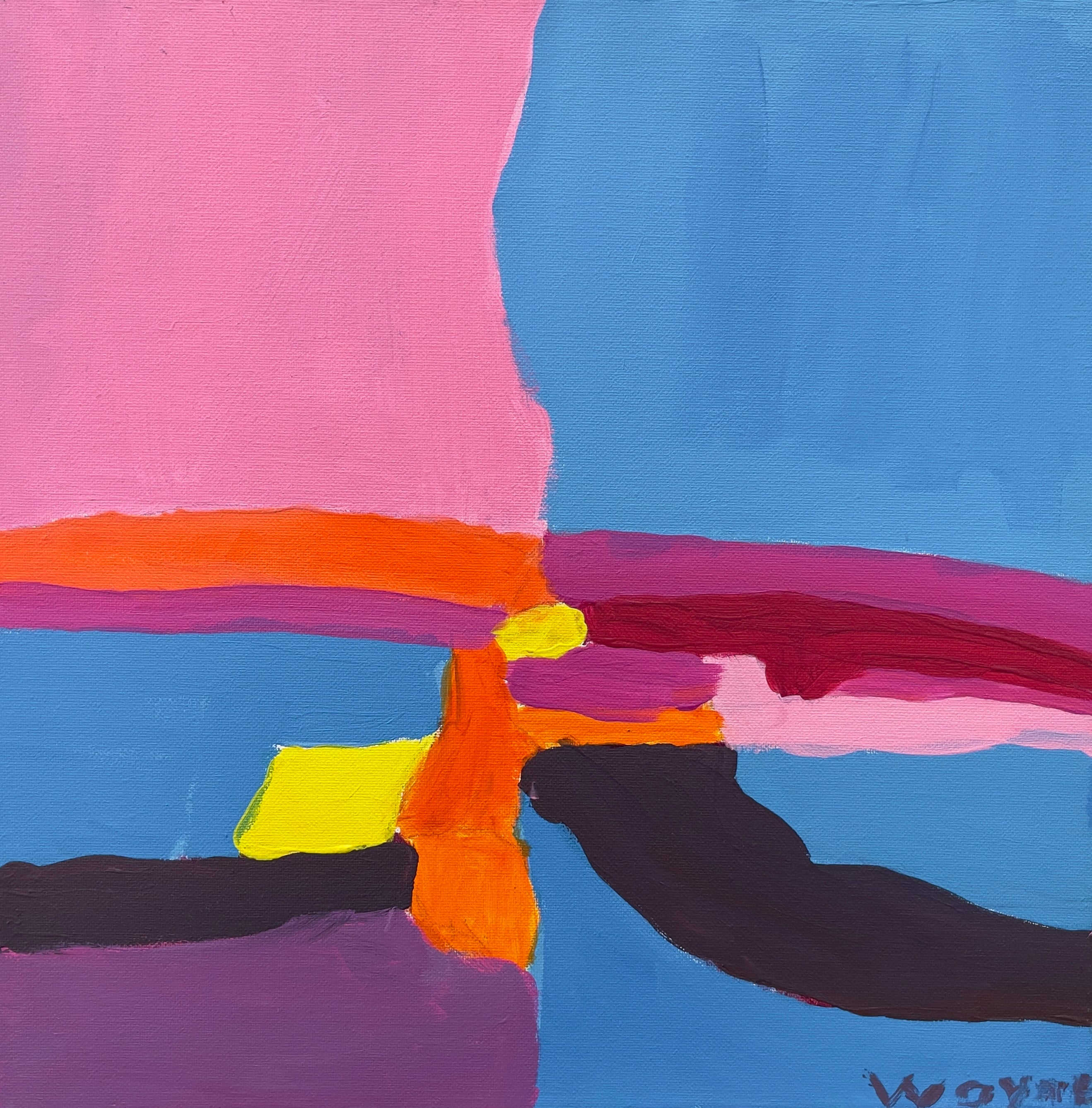 Pink and Blue – Original Artwork by Wayne Emerson