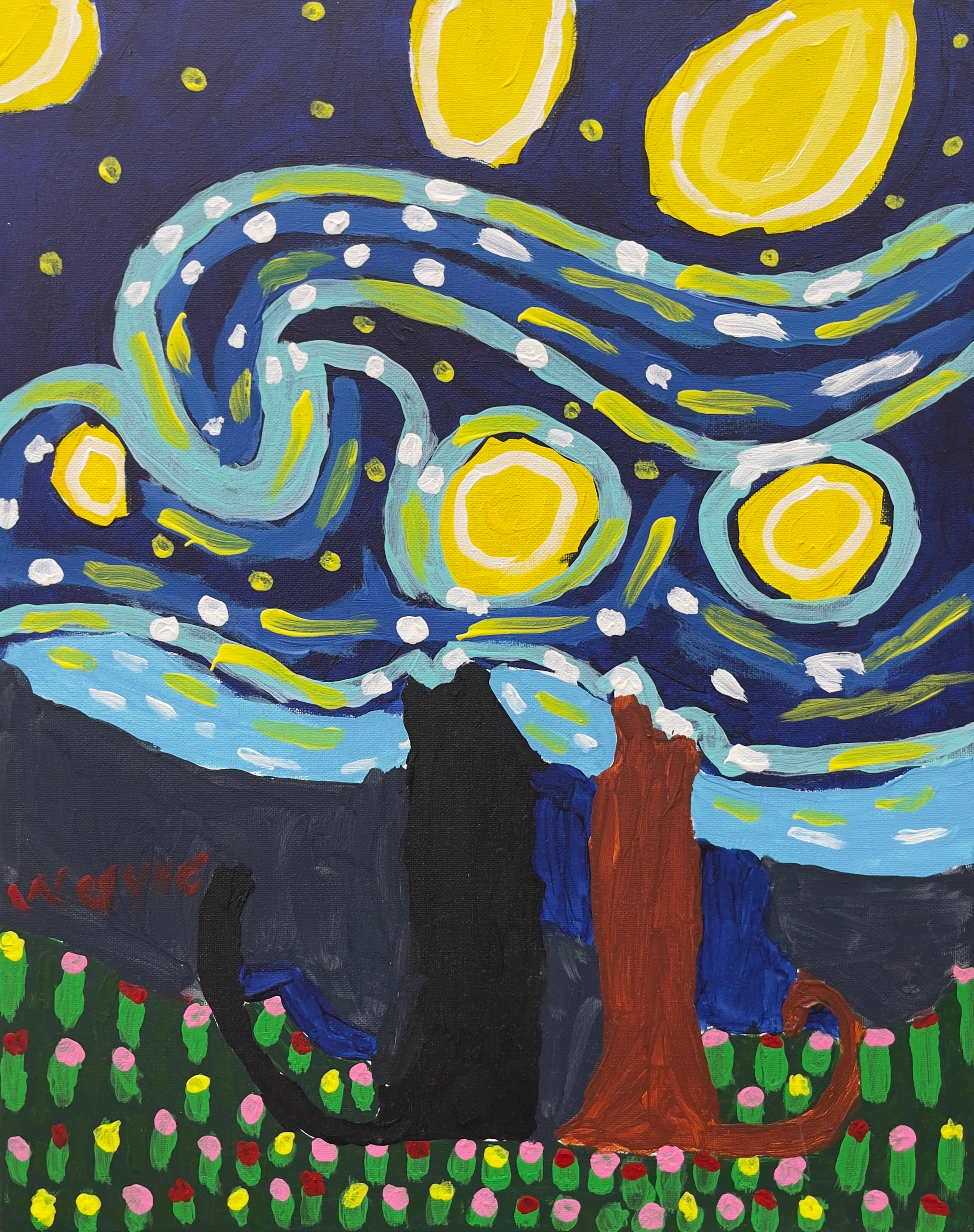 Night Sky – Original Artwork by Wayne Emerson