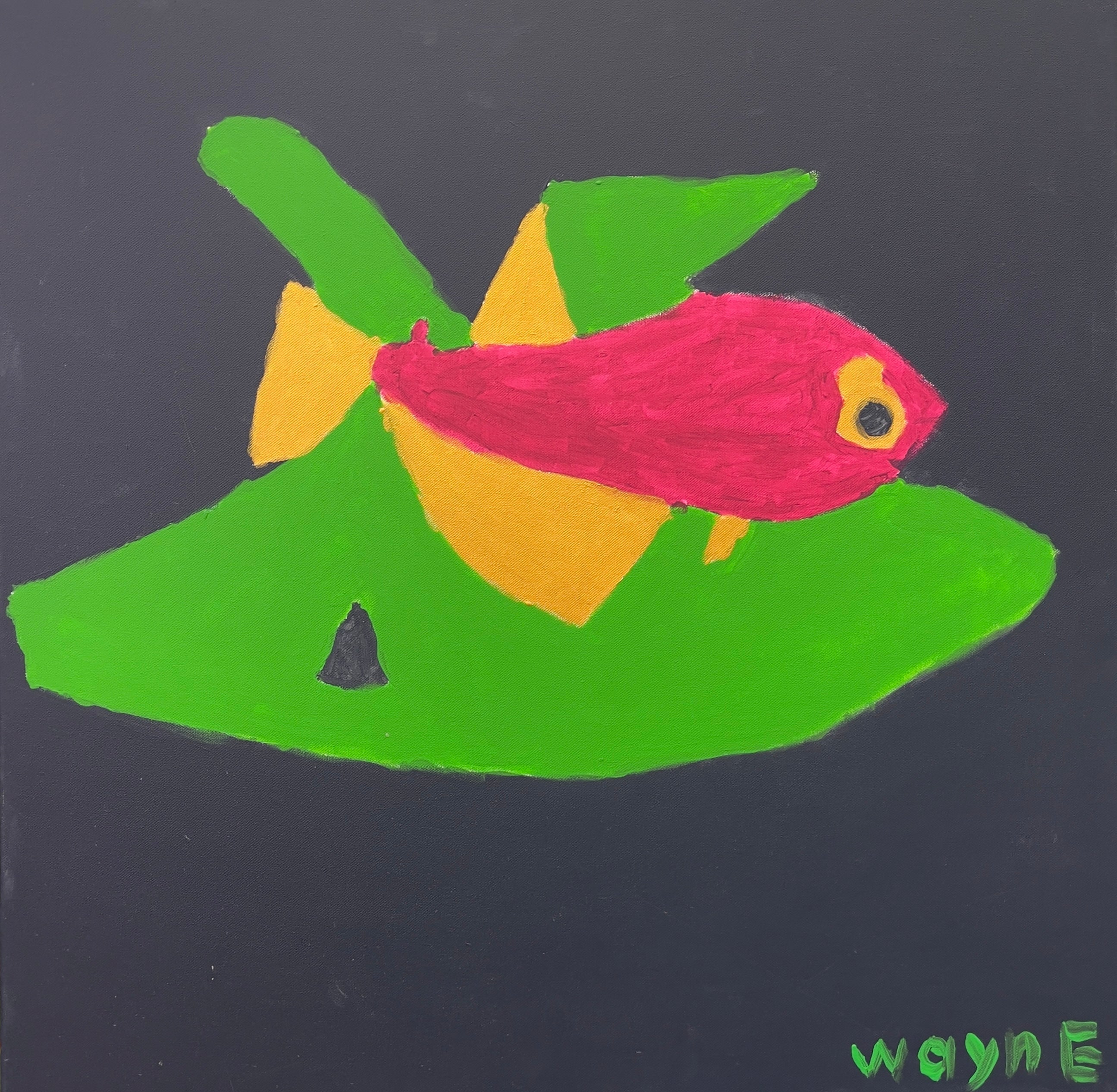 Fish in Seaweed – Original Artwork by Wayne Emerson