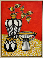 Cockatoos in autumn leaves | Original art on canvas by Deborah Carroll