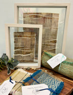 Sunset Plains Textile Art | Alpaca & Silk by Australian artist Fiona Durman
